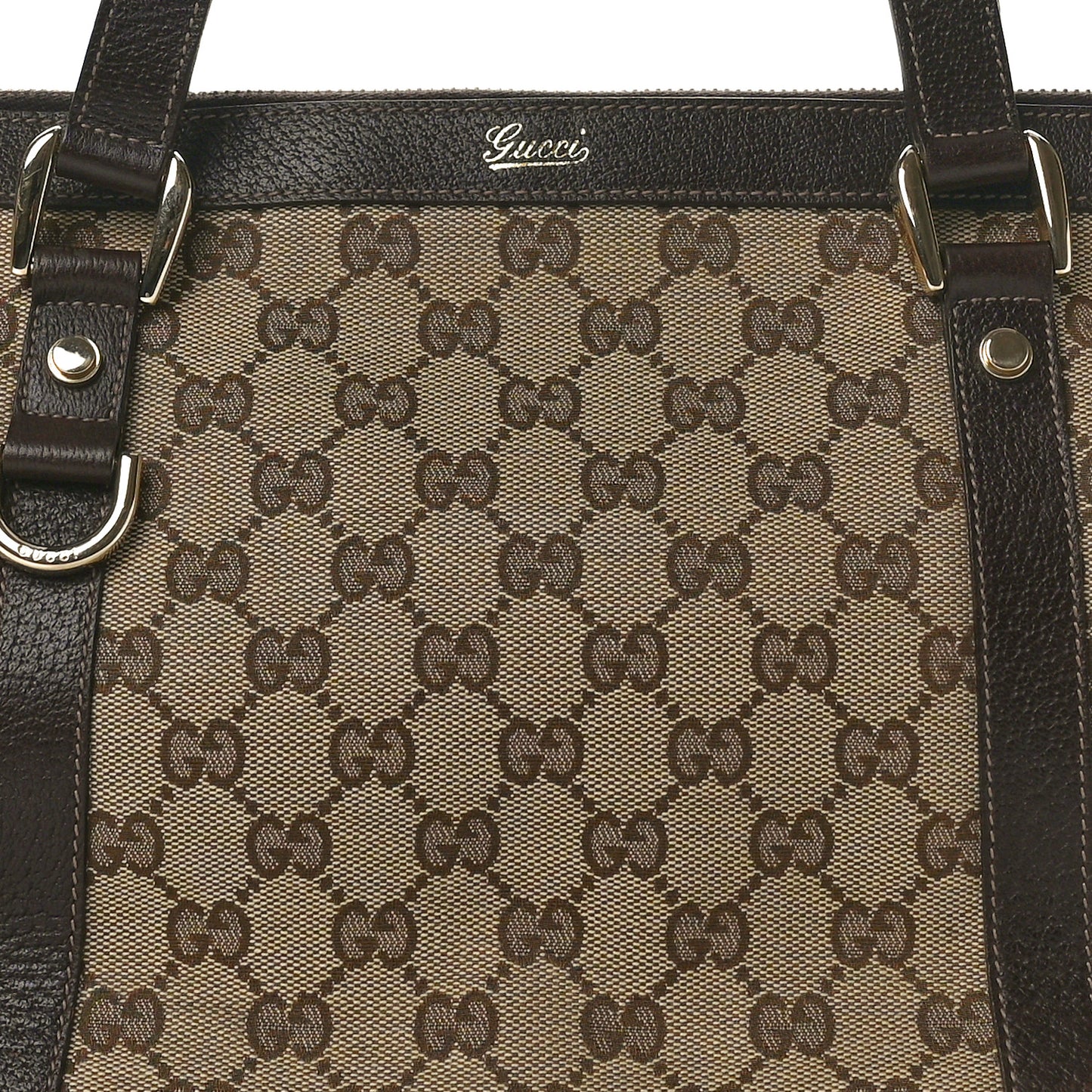 Monogram Medium Abbey Tote Brown