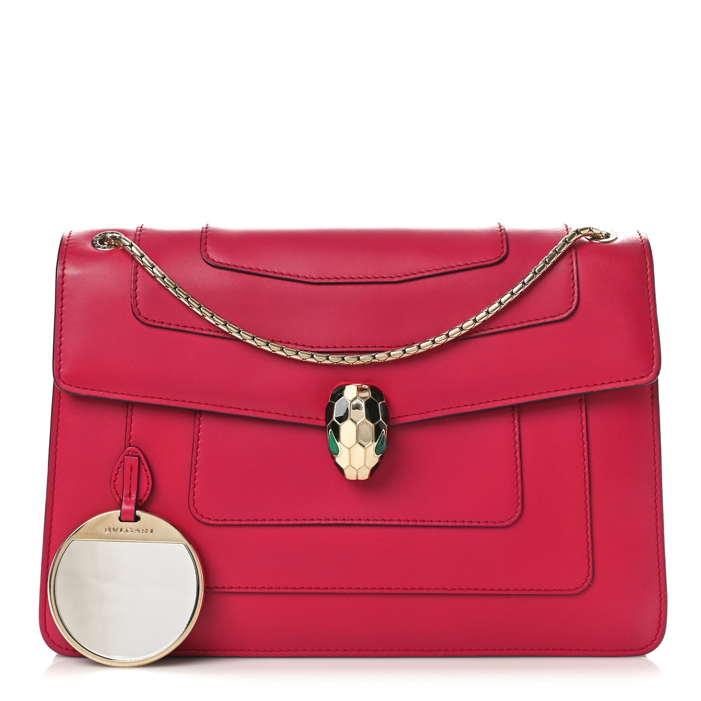 Calfskin Serpenti Forever Crossbody Bag Pink