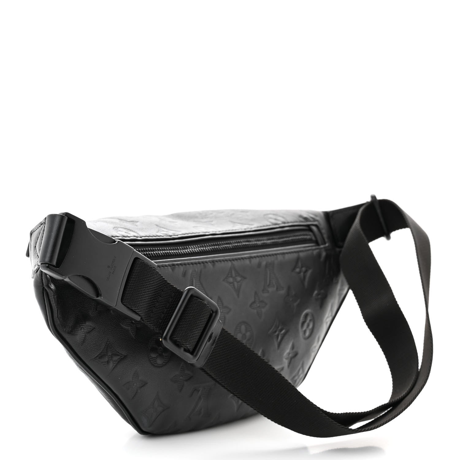Louis Vuitton Calfskin Monogram Shadow Discovery Bumbag Black 3 of 10