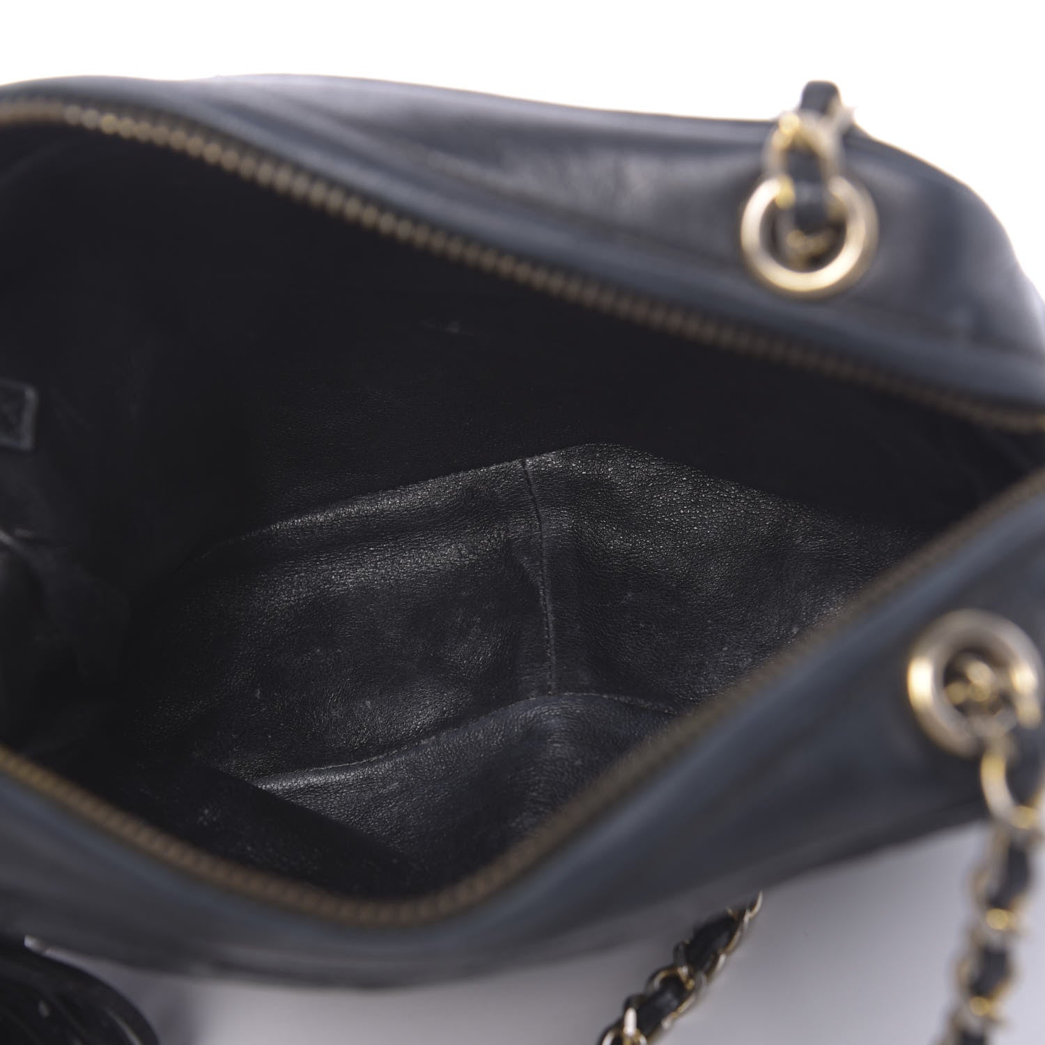 Chanel Lambskin Quilted CC Tassel Camera Bag Navy Blue 5 of 12