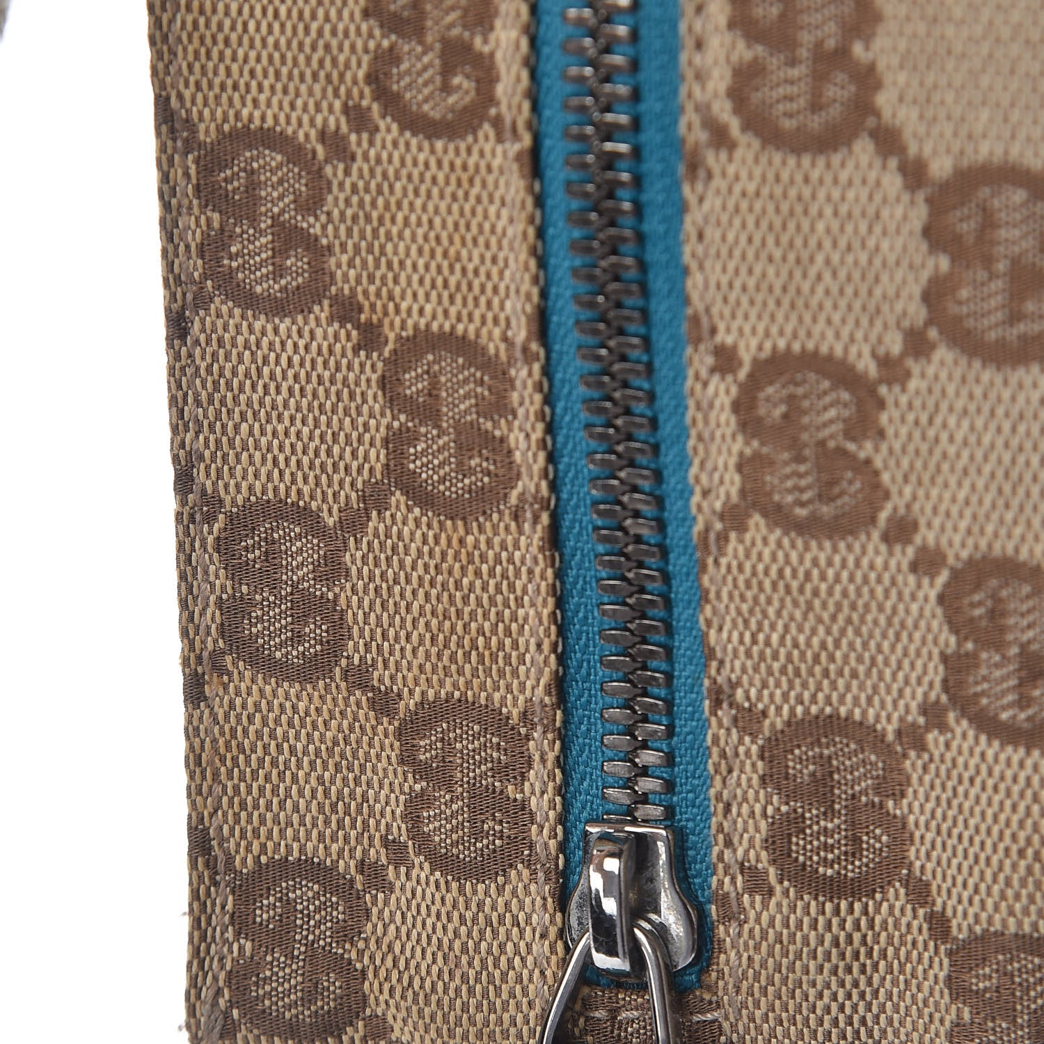 Gucci GG Monogram Web Double Pocket Belt Bag Turquoise 17 of 17