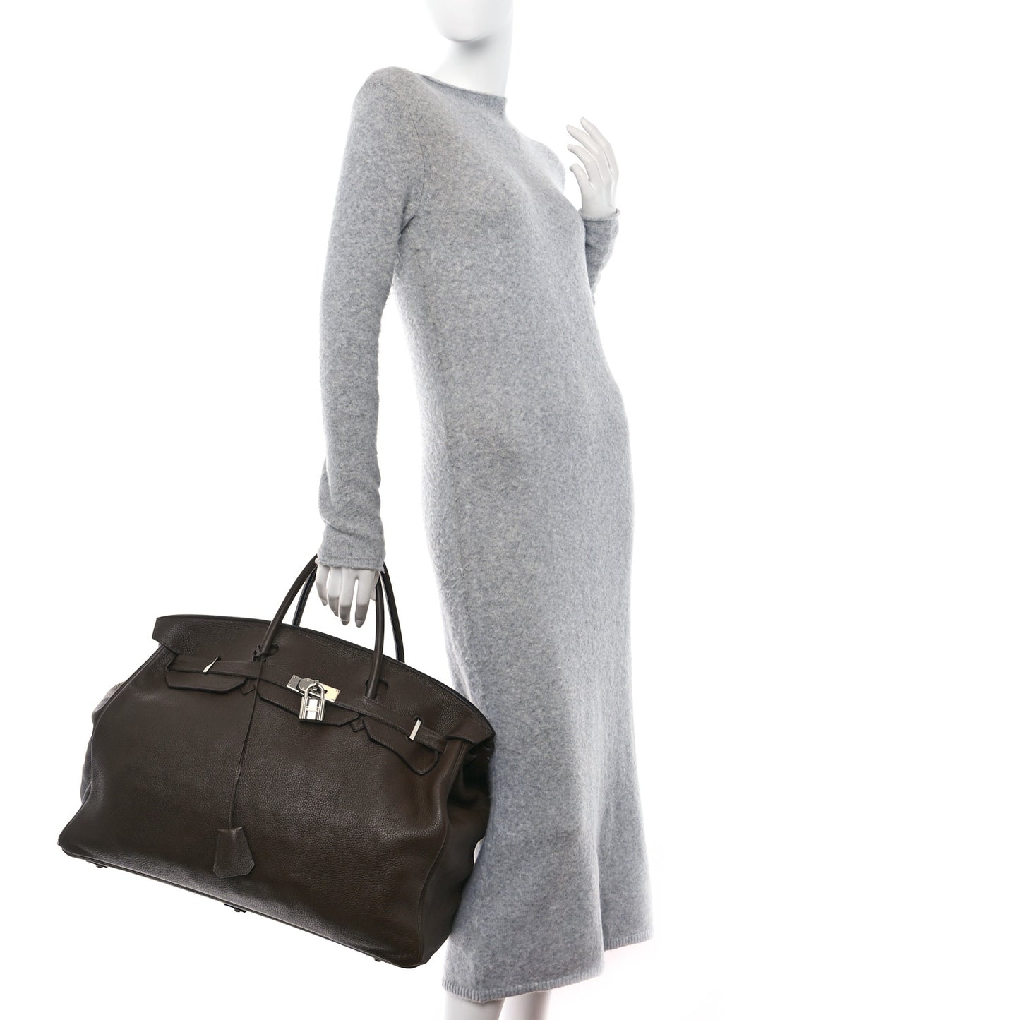 Taurillon Clemence Birkin Voyage 50 Cafe