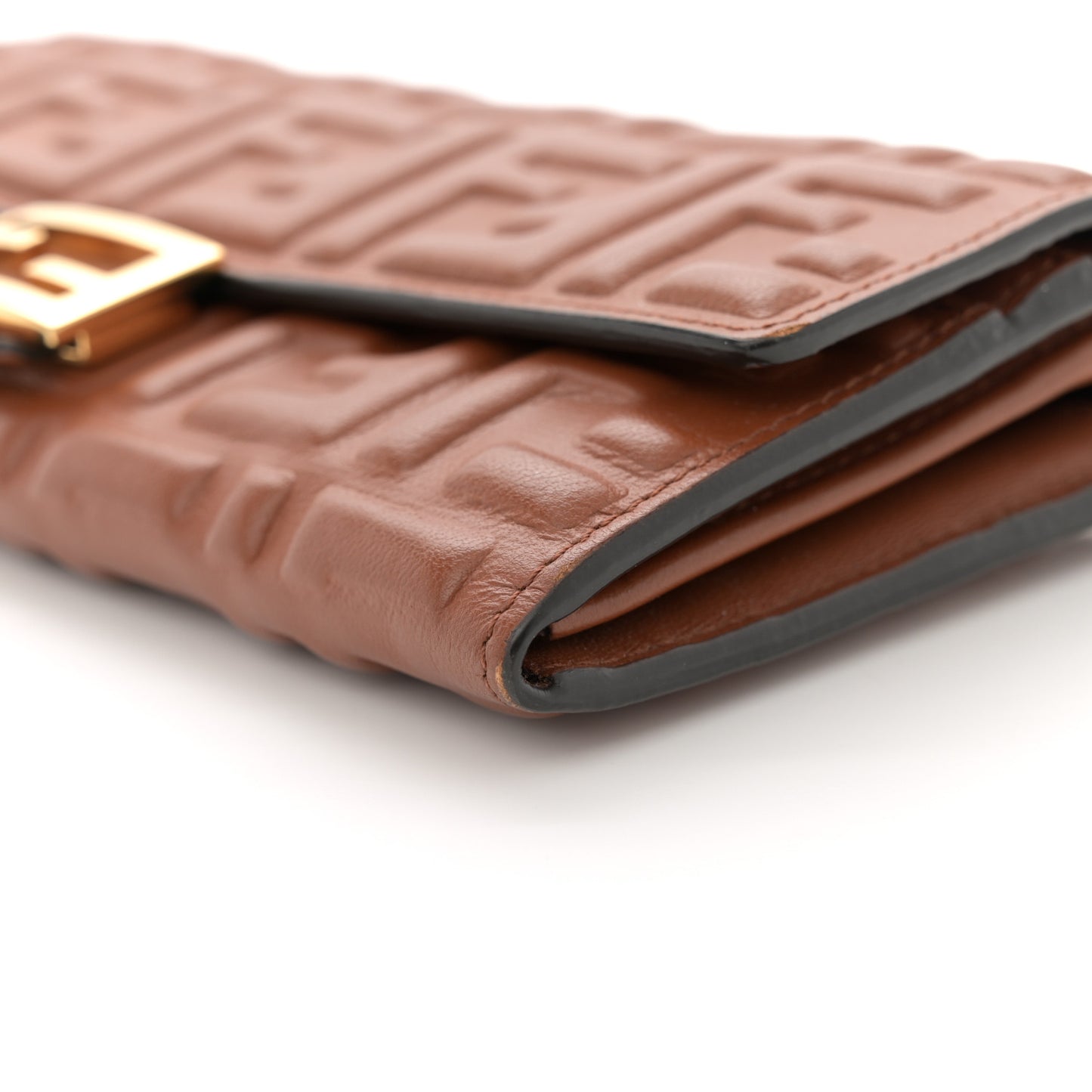 Nappa Matisse FF Embossed Continental Wallet On Chain Coloniale