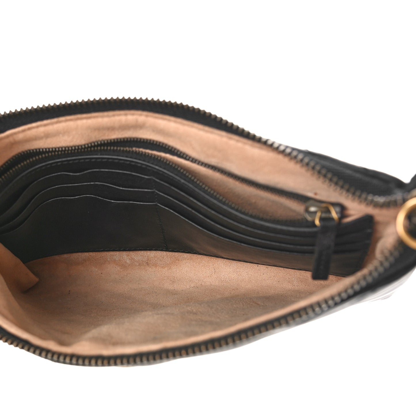 Calfskin Matelasse Mini GG Marmont Chain Bag Black