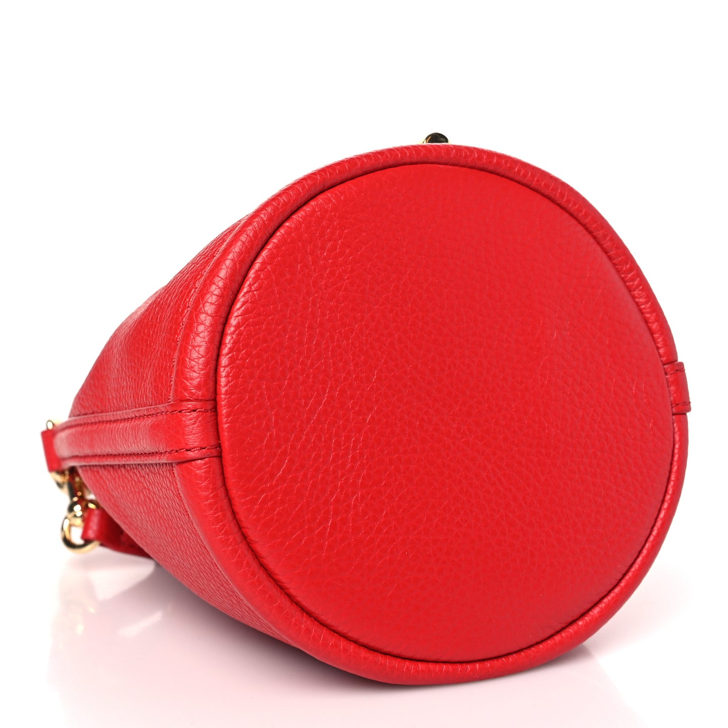 Grained Calfskin The Mini Bucket Bag True Red