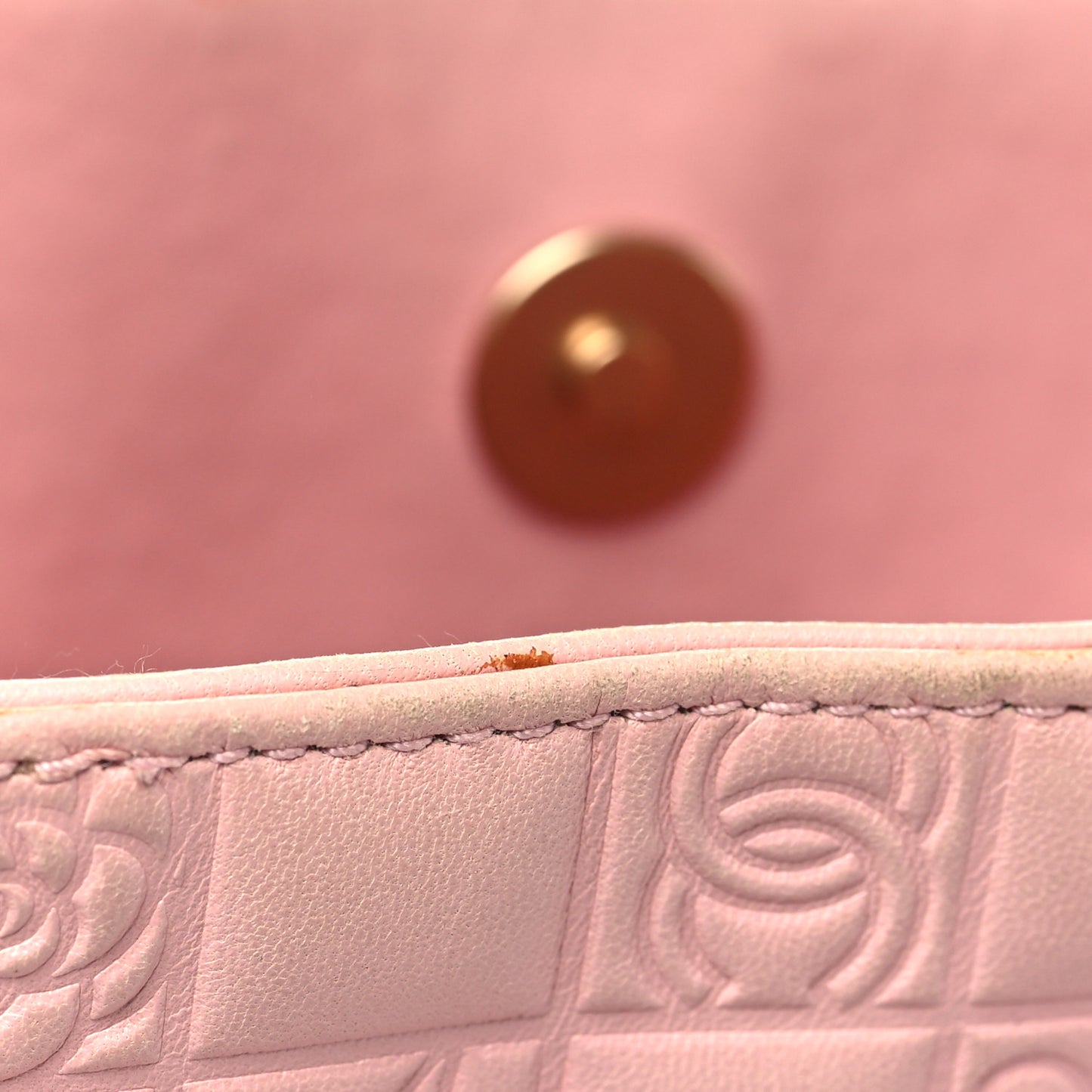 Lambskin Precious Symbols Shopping Tote Pink