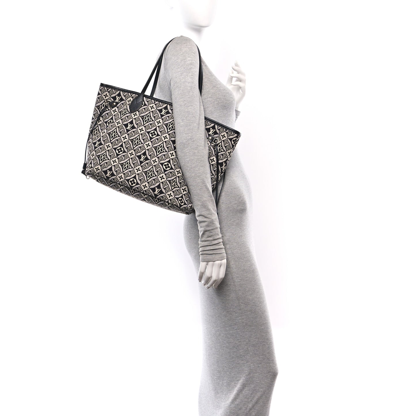 Jacquard Since 1854 Neverfull MM Grey