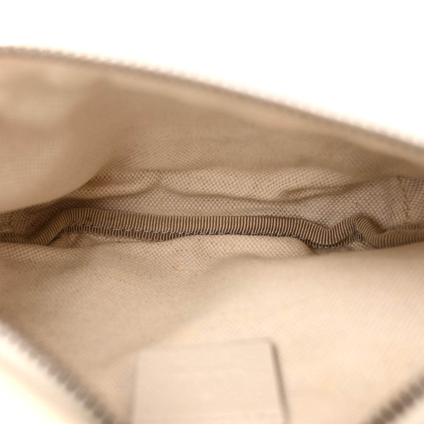 Grained Calfskin Small Logo Belt Bag White