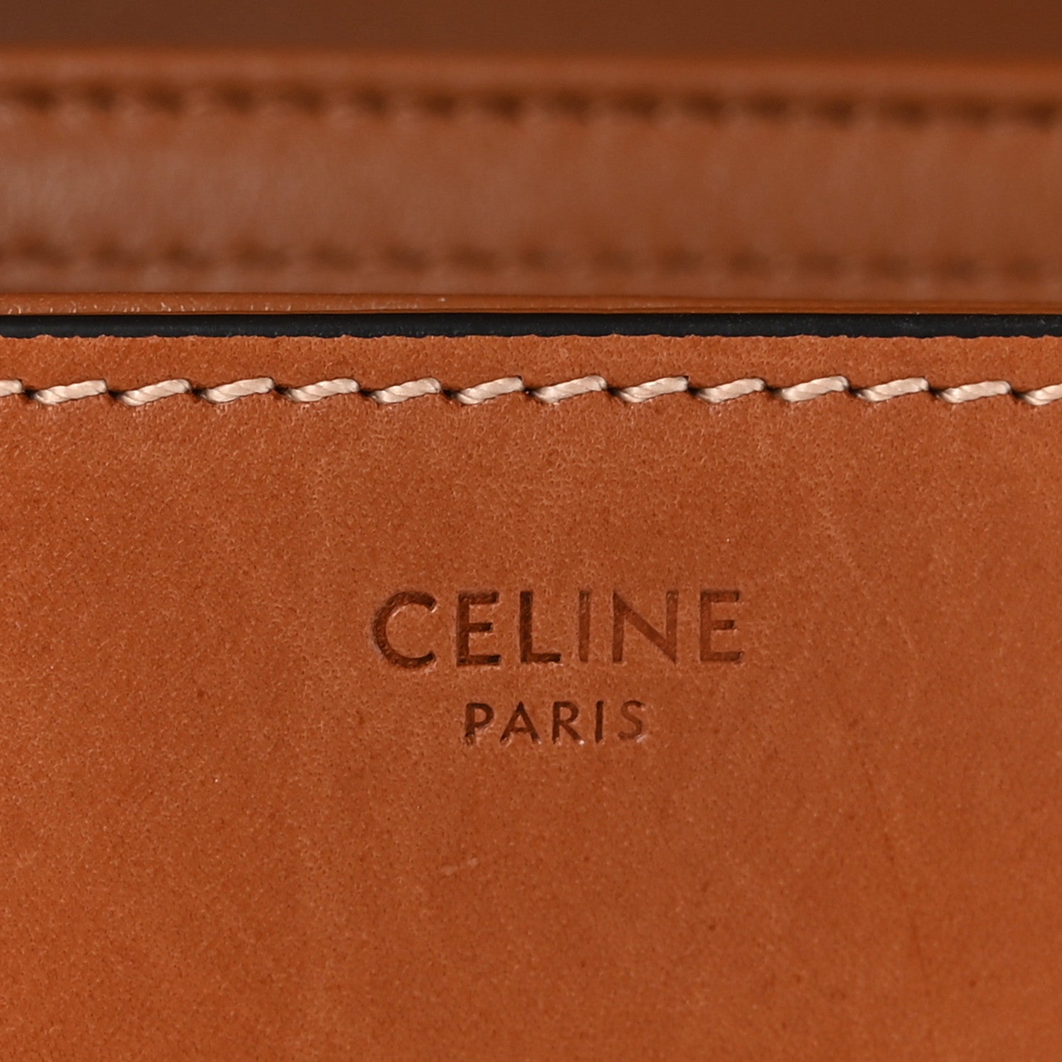 Celine Natural Calfskin Medium Triomphe Tan 7 of 10