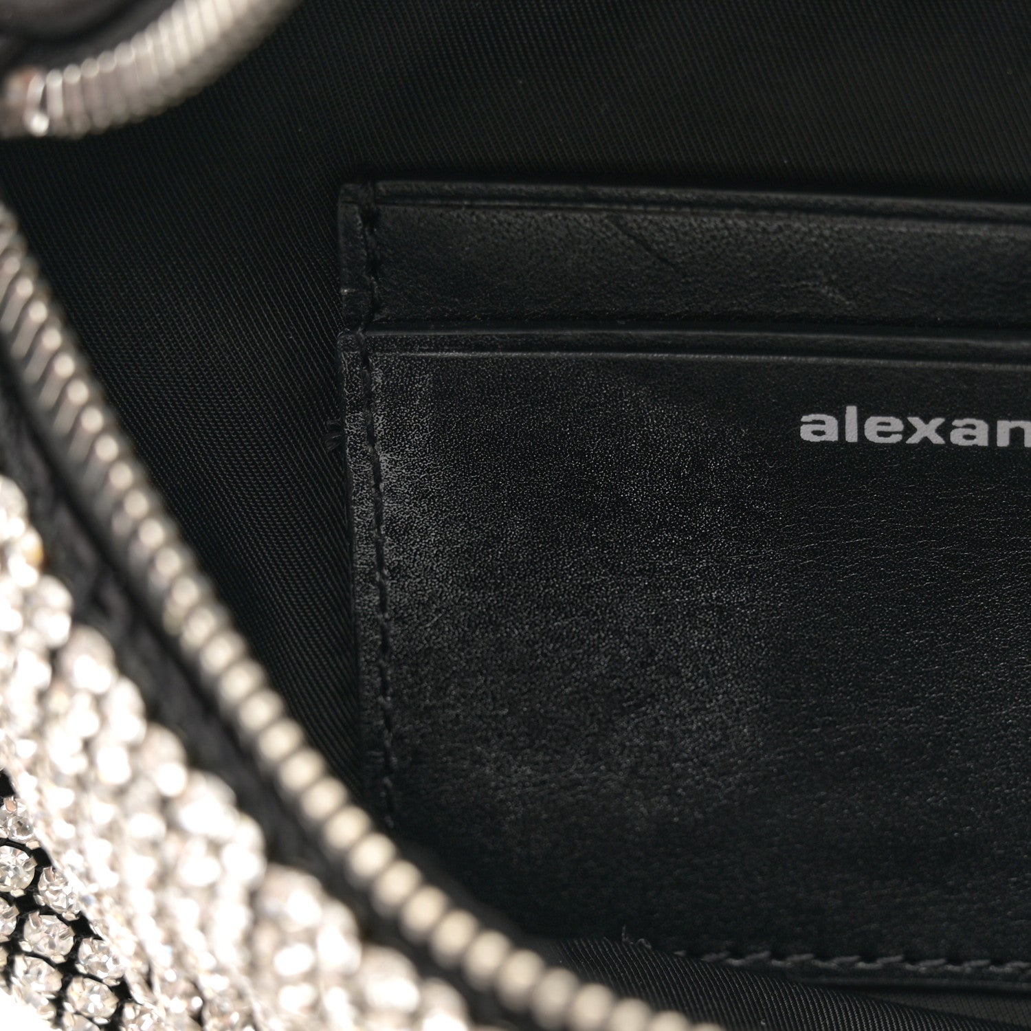 Alexander Wang Rhinestone Mesh Mini Attica Belt Bag Black 10 of 11