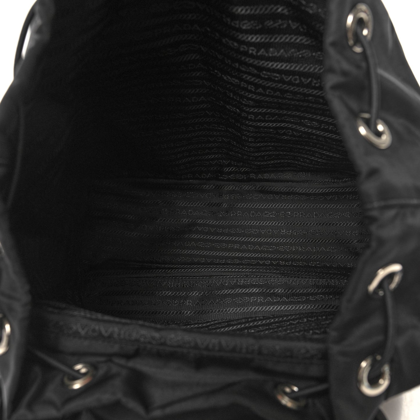Tessuto Nylon Saffiano Vela Backpack Black