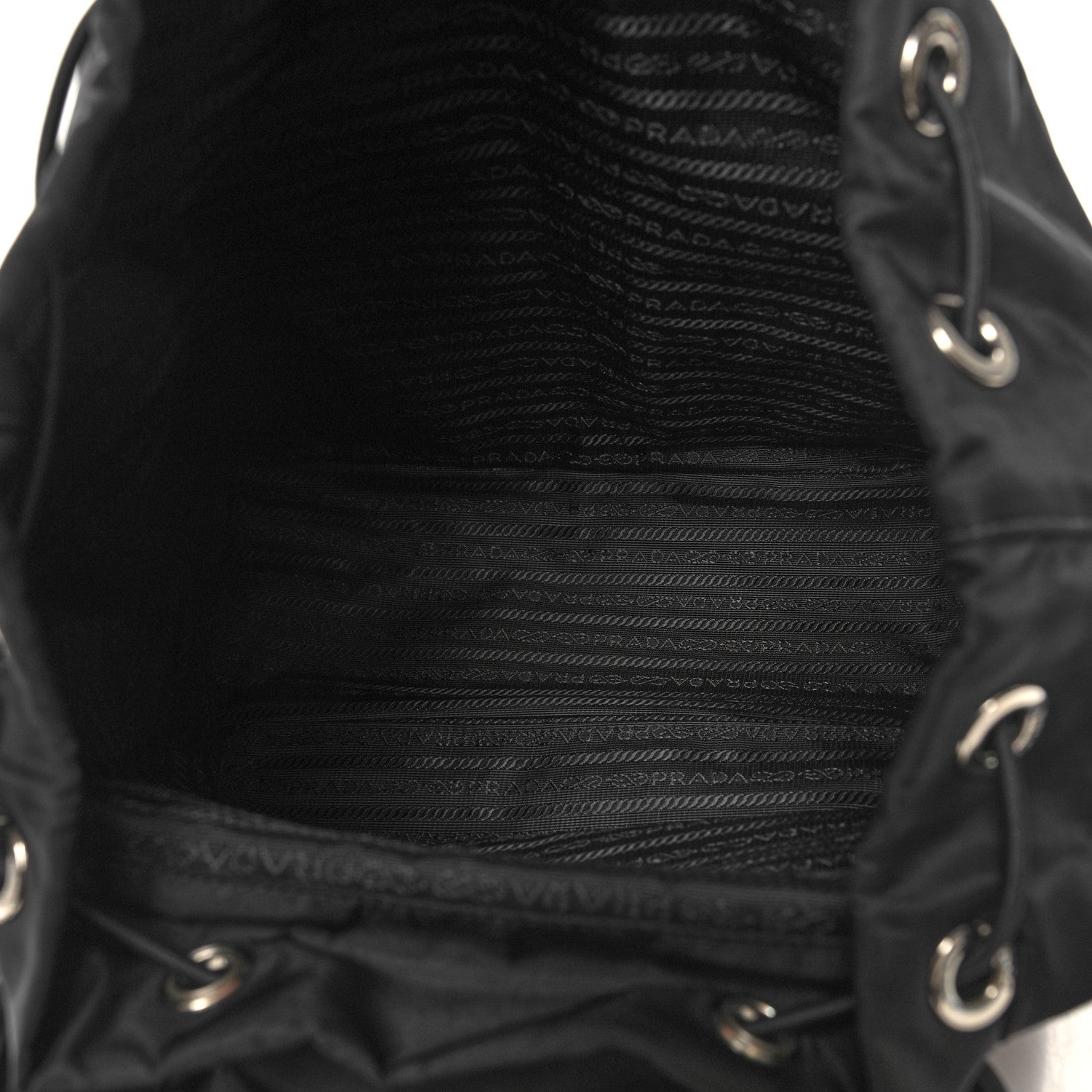Prada Tessuto Nylon Saffiano Vela Backpack Black 5 of 10