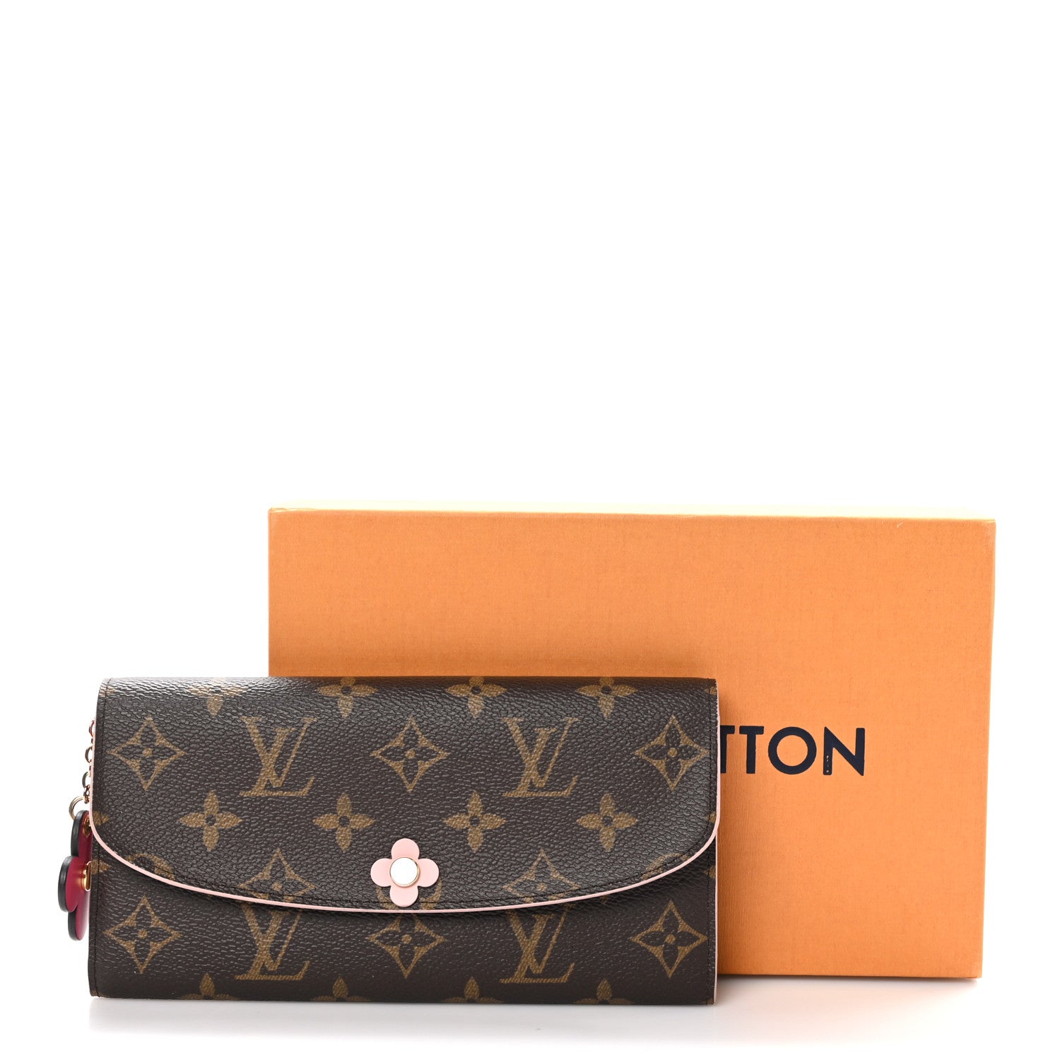 Louis Vuitton Monogram Bloom Flower Emilie Wallet Fuchsia 9 of 9