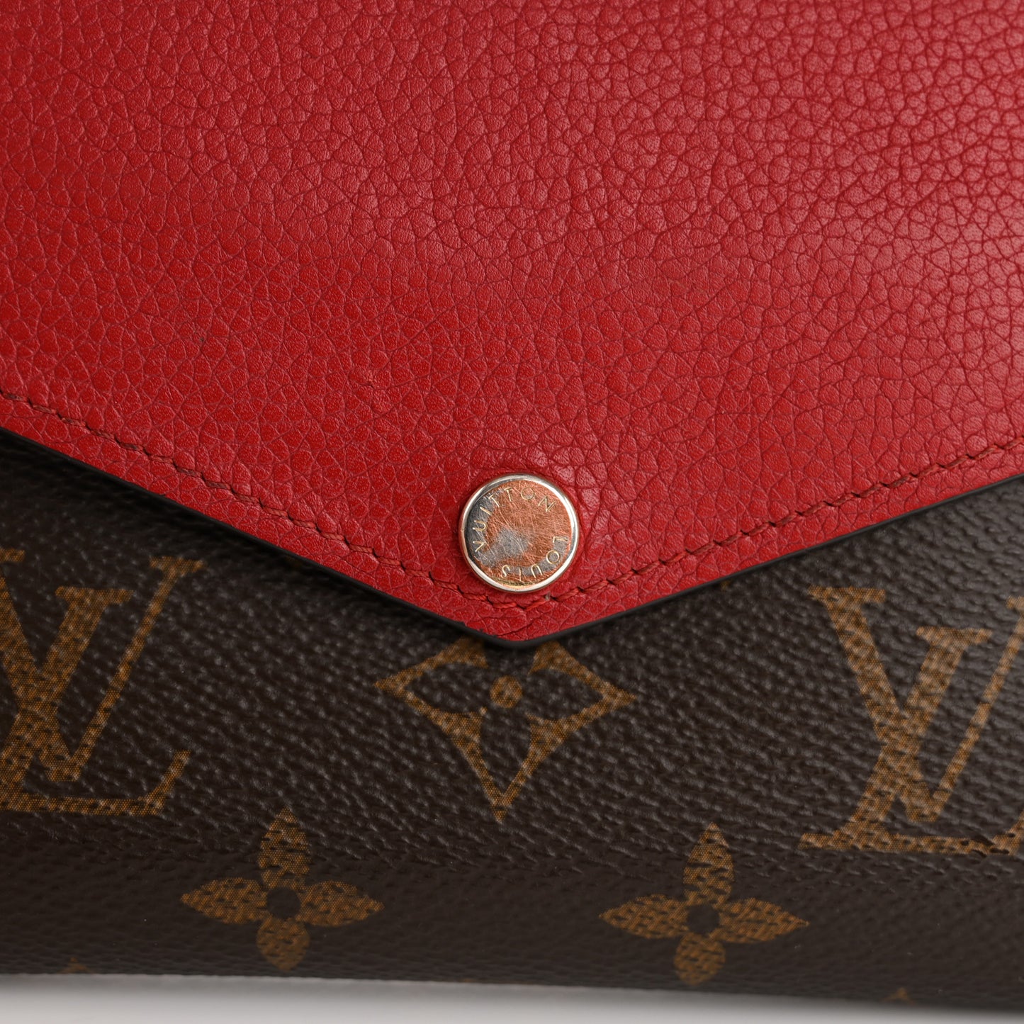 Monogram Pallas Compact Wallet Cherry