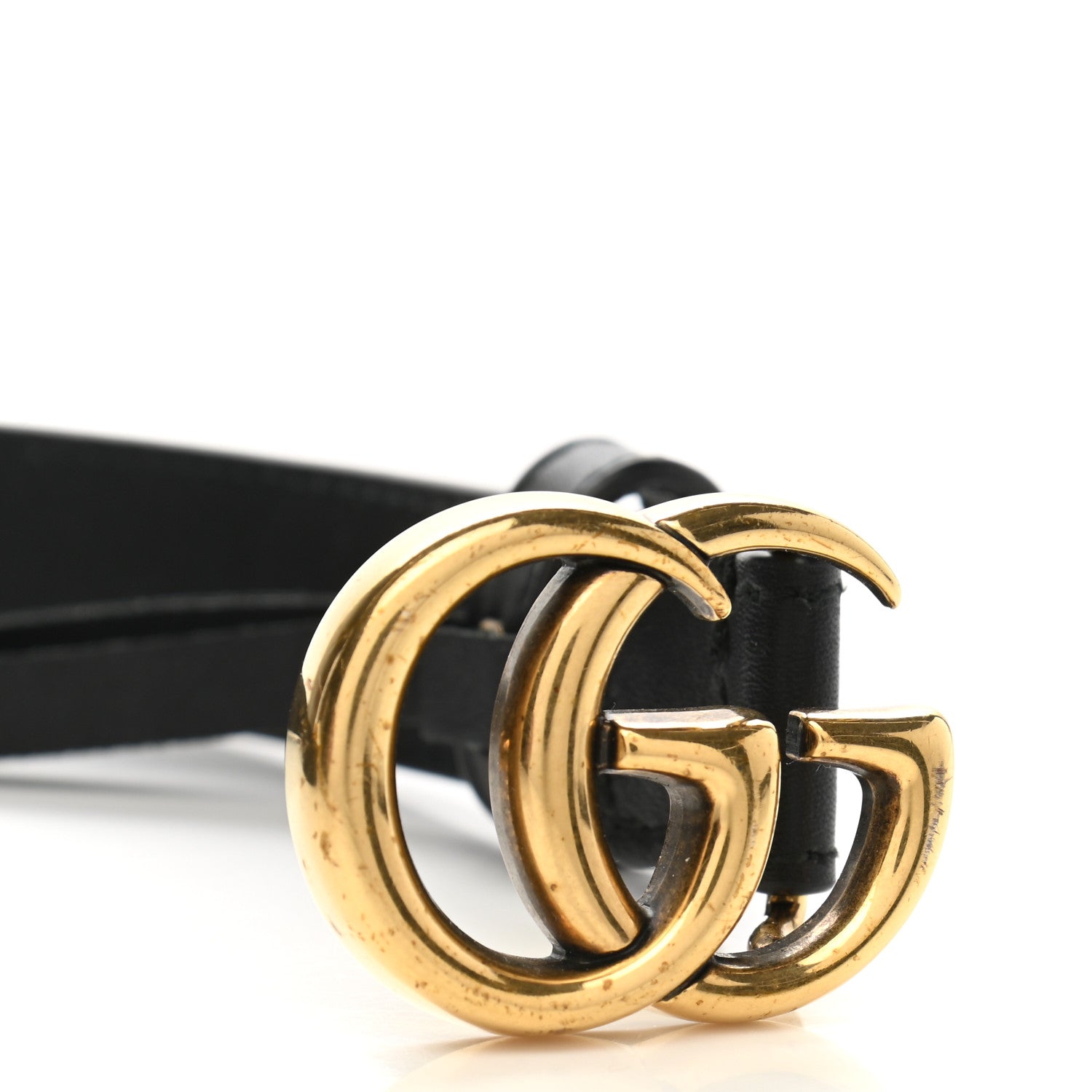 Gucci Calfskin Double G 20mm Belt 85 34 Black 7 of 7