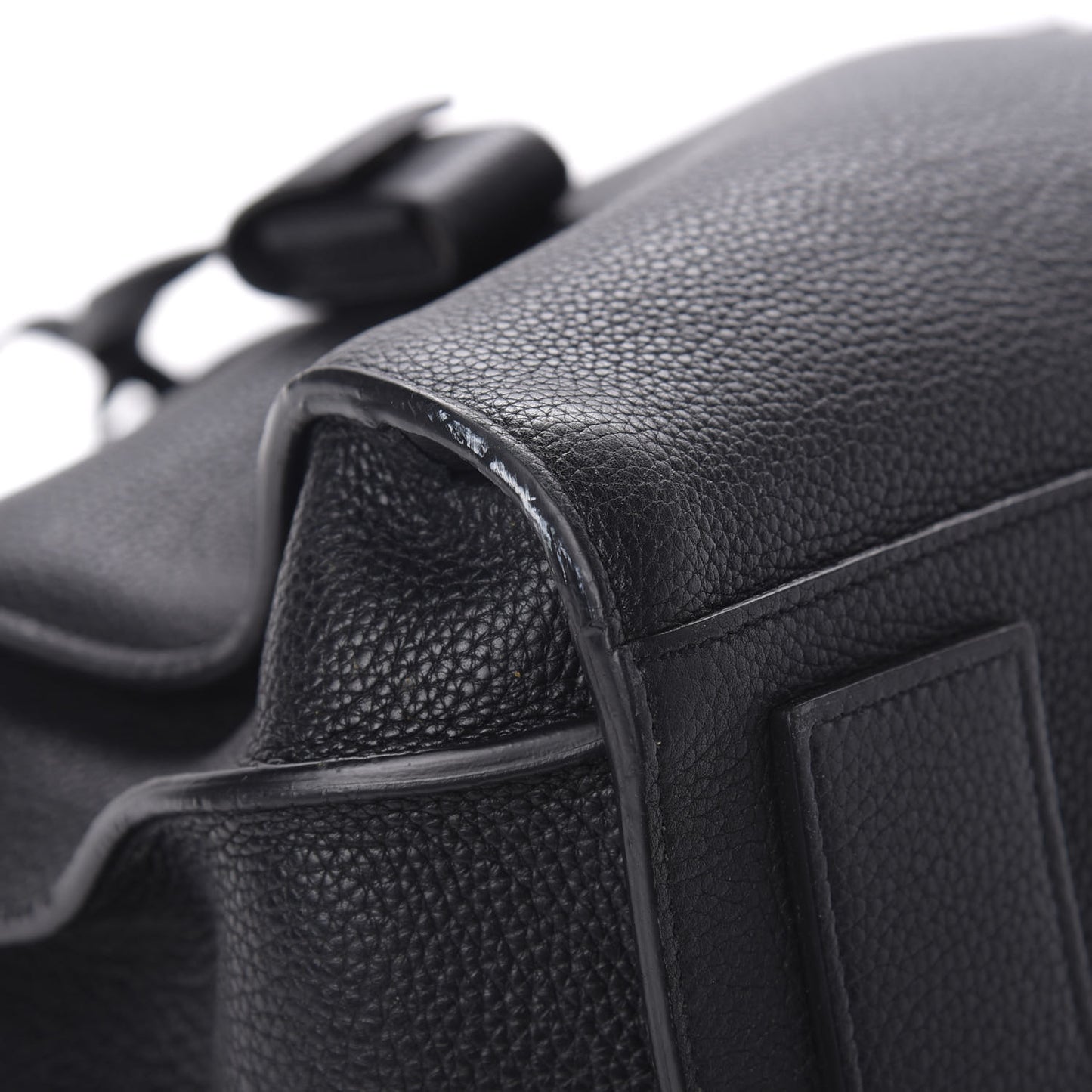 Grained Calfskin Medium Souple Sac De Jour Black