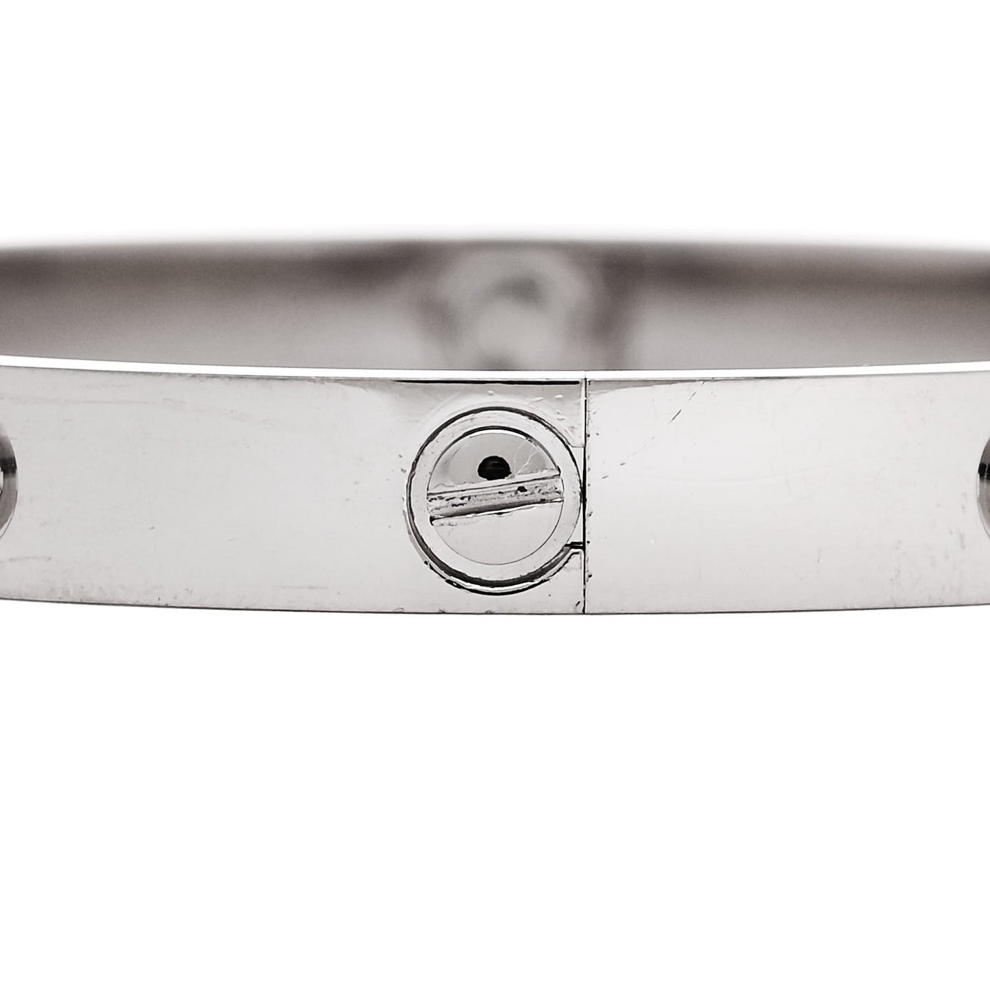 18K White Gold LOVE Bracelet 17
