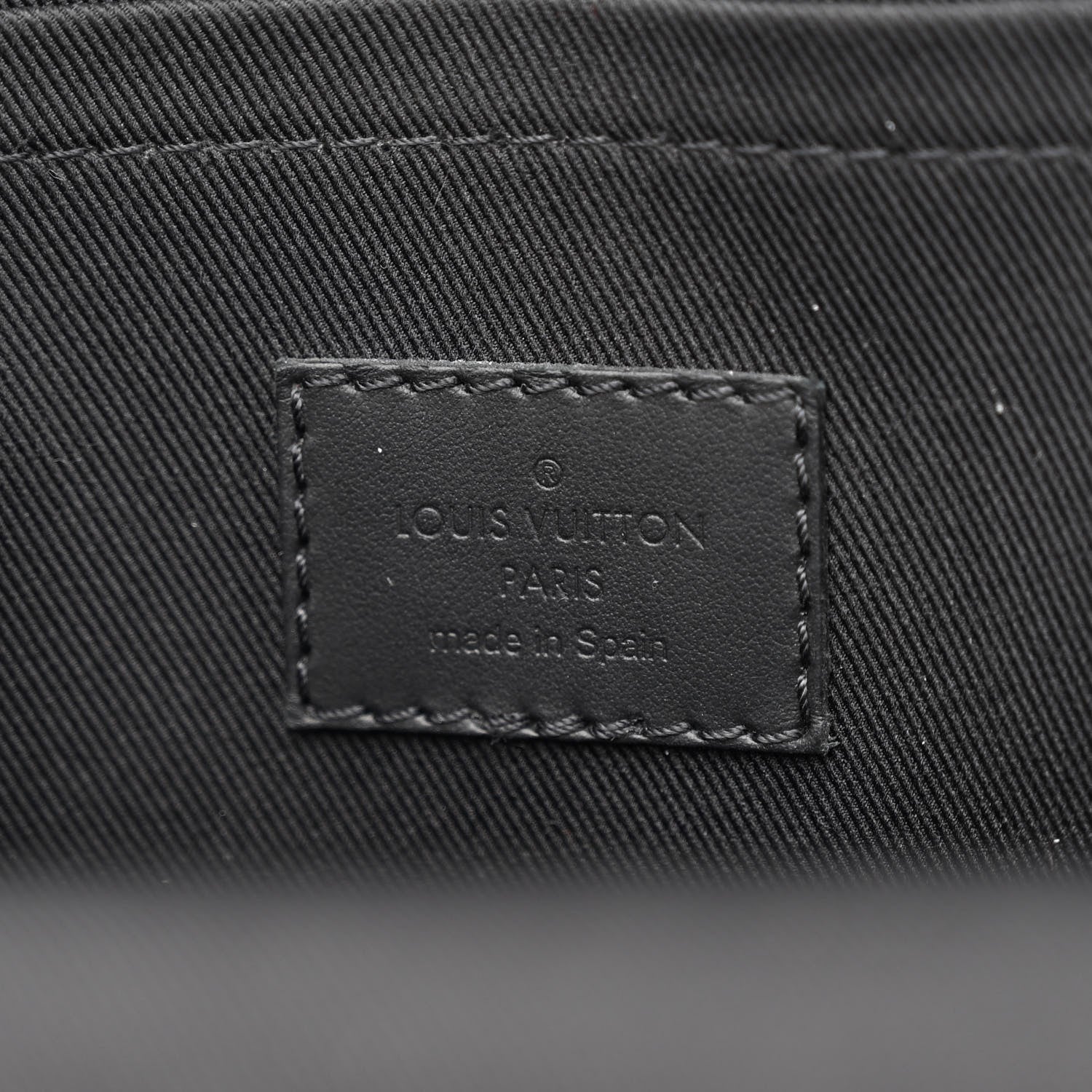Louis Vuitton Grained Cowhide Aerogram Pilot Slingbag Black 6 of 11