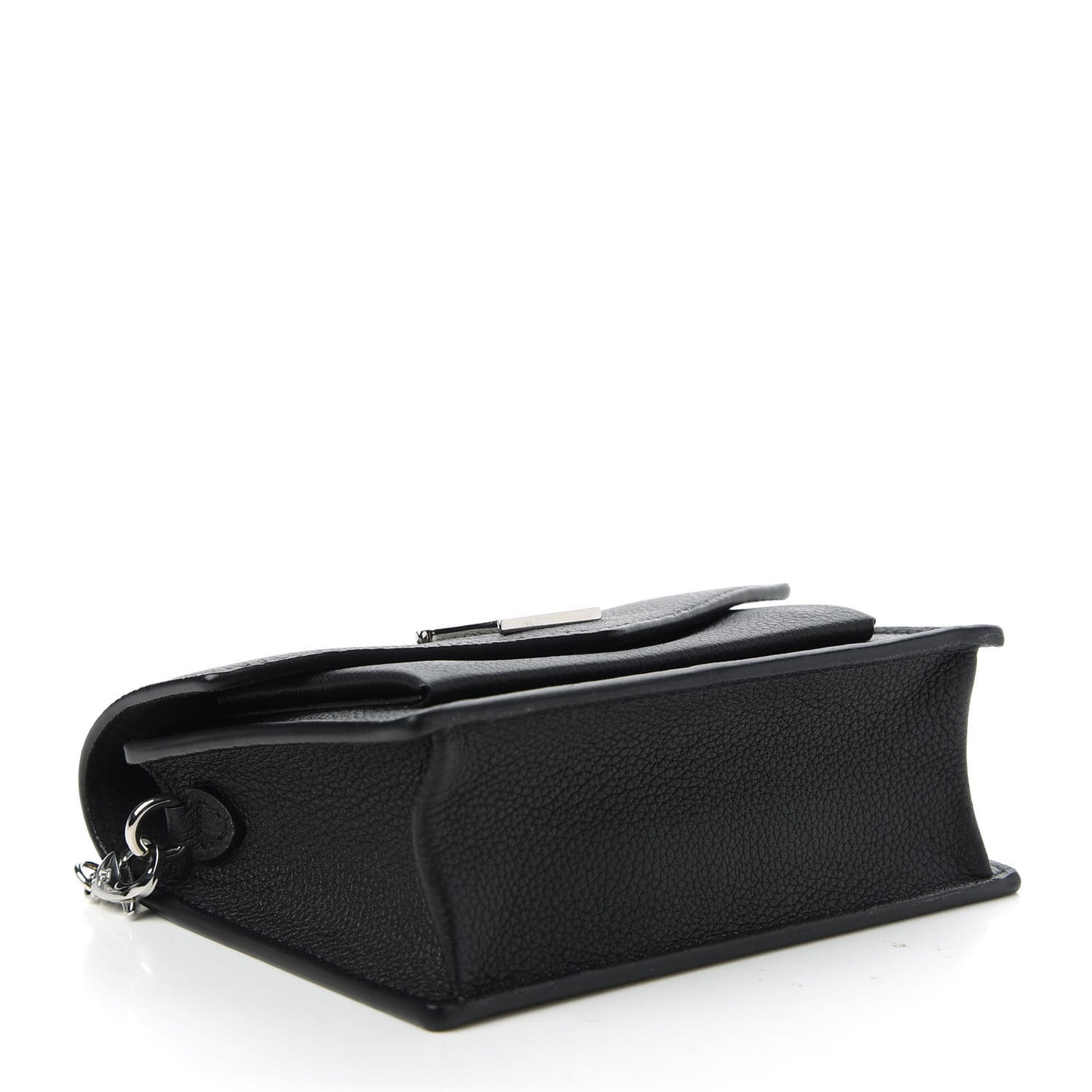 Soft Calfskin Mini My Lockme Chain Pochette Black