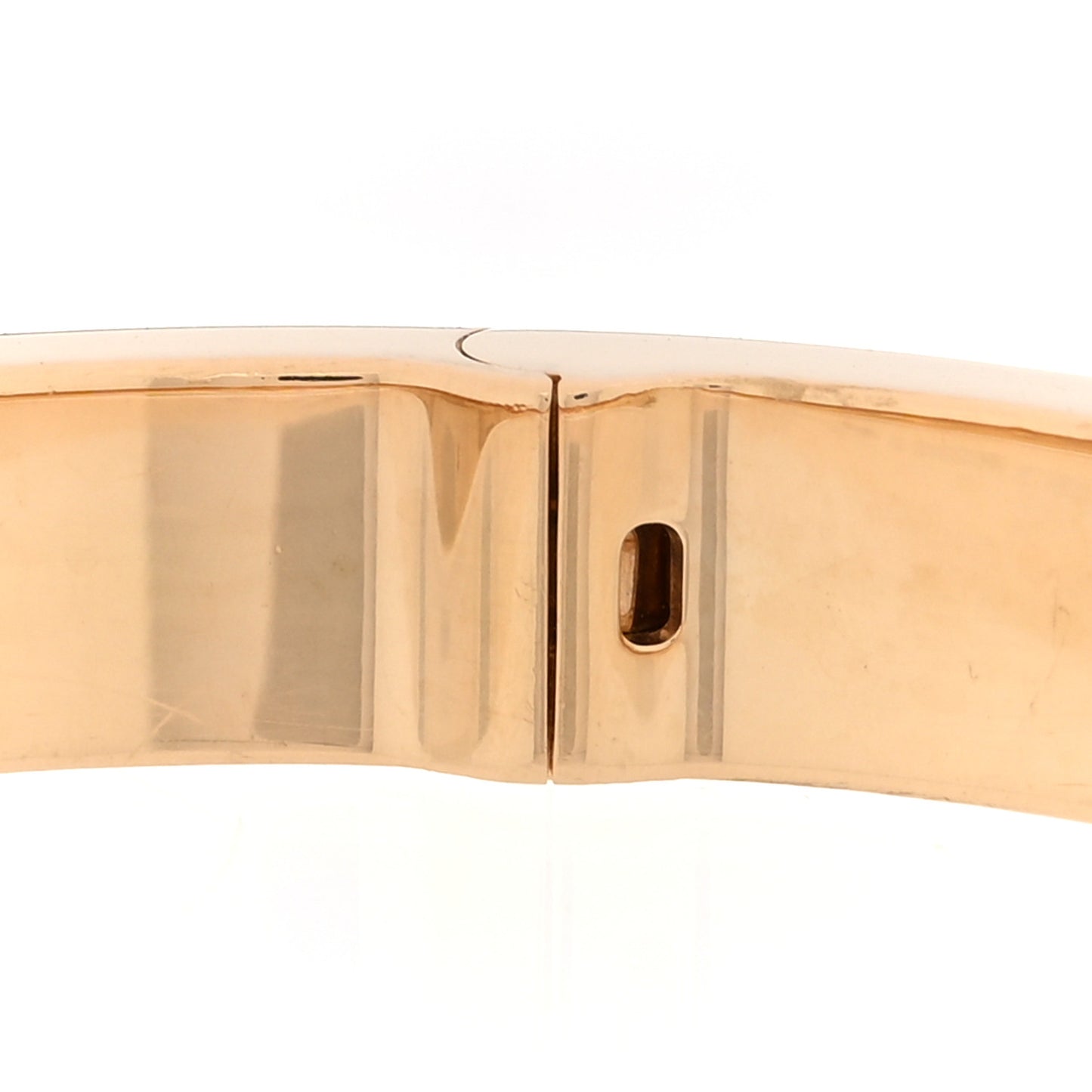 18K Yellow Gold Diamond LOVE Paved Bracelet 17