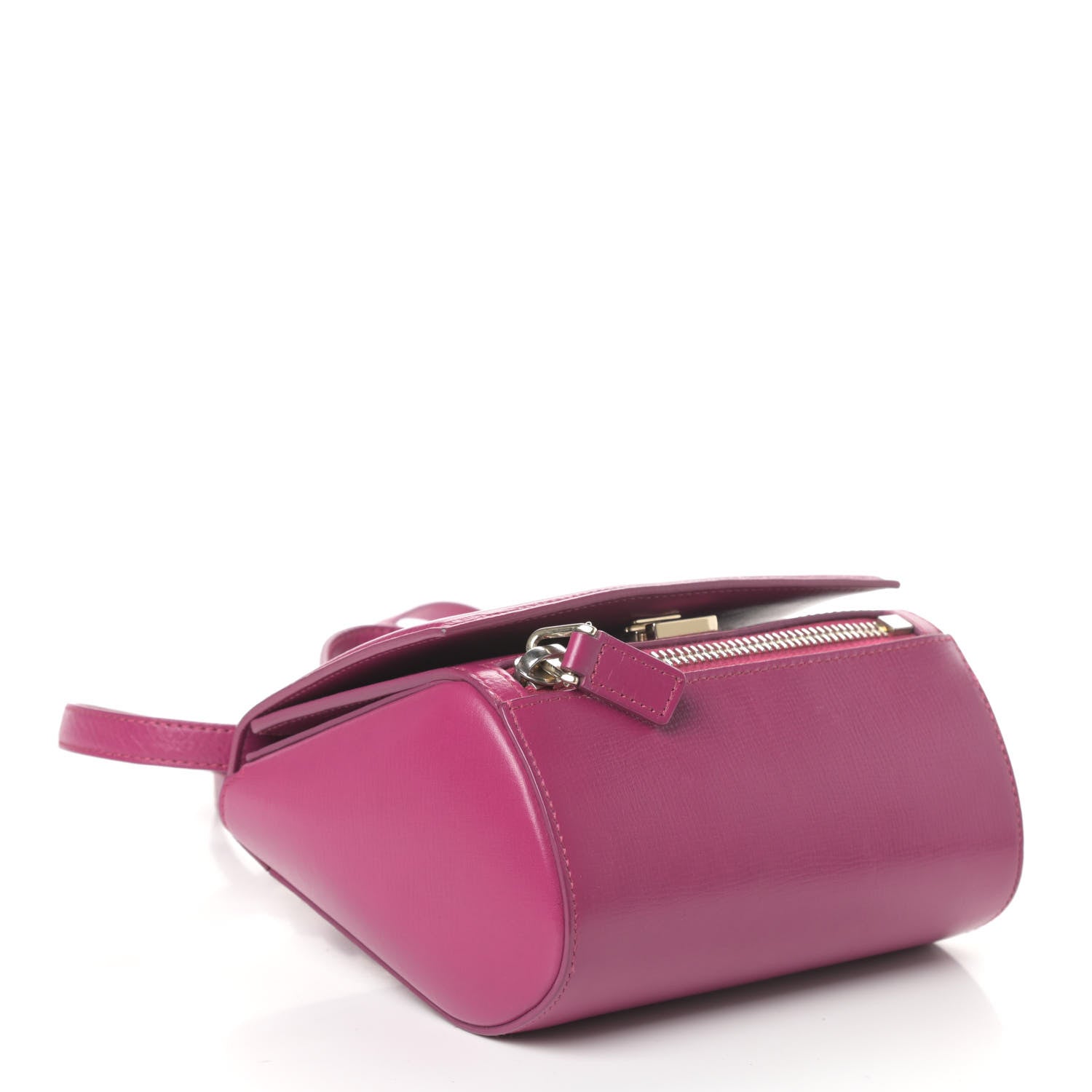 Givenchy Textured Calfskin Mini Pandora Box Crossbody Bag Magenta 4 of 11