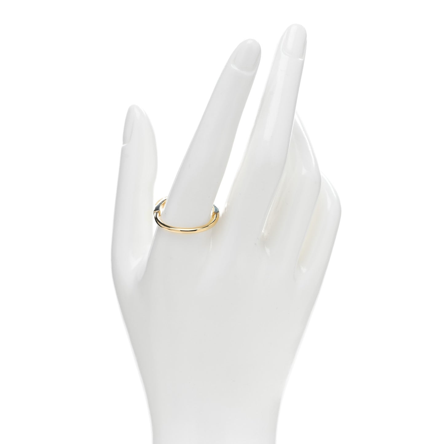 18K Yellow Gold Lock Ring 61 9.5