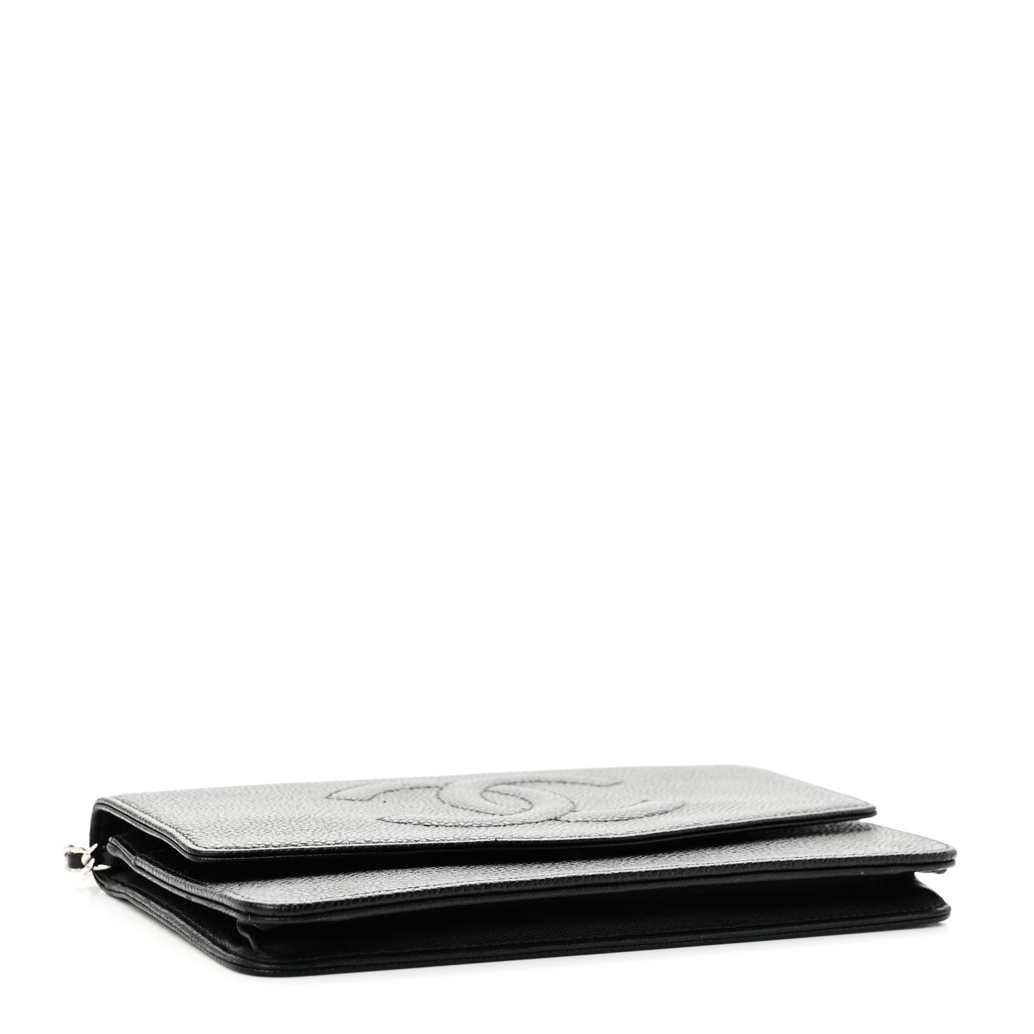 Chanel Caviar Timeless CC Wallet on Chain WOC Black 4 of 11