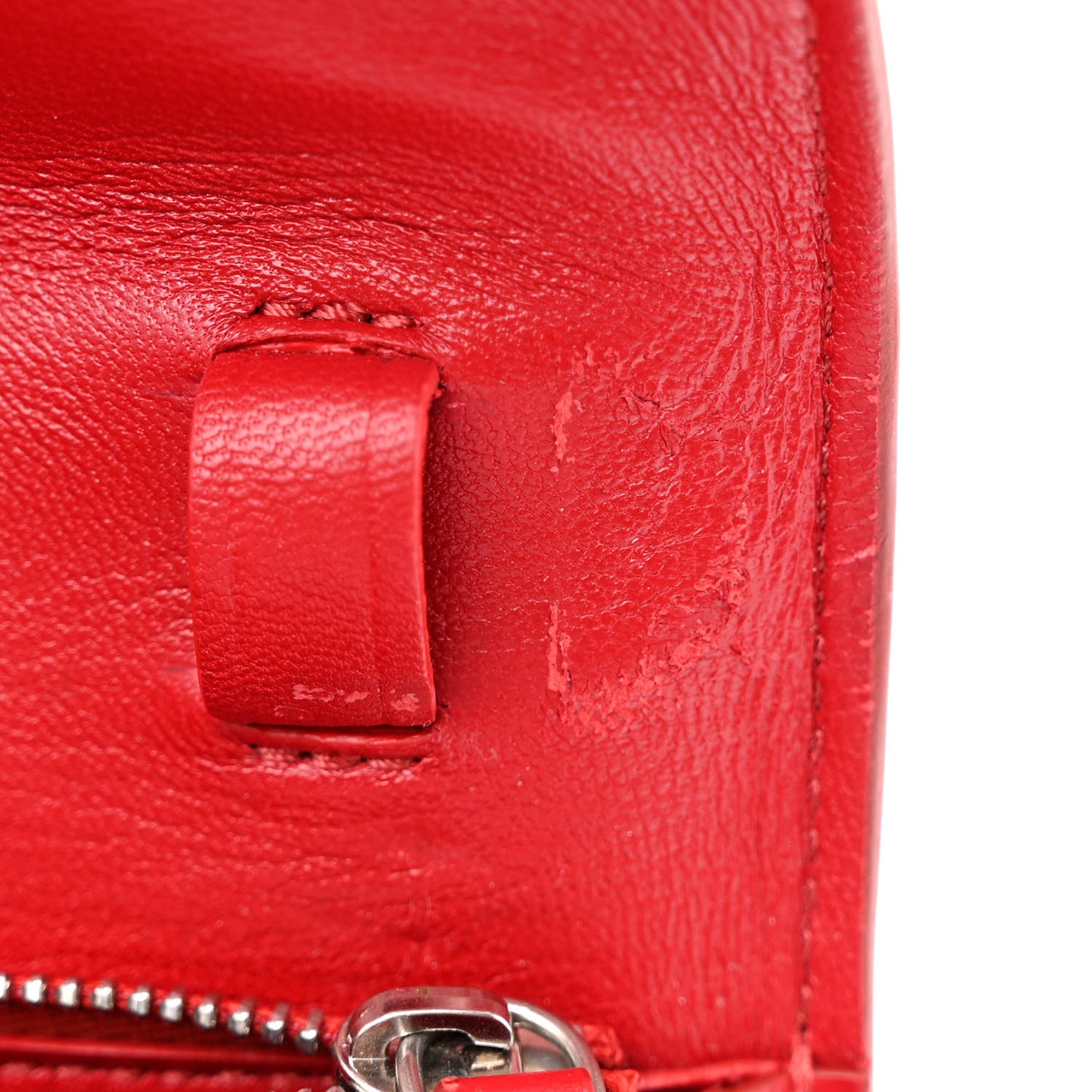 Box Calfskin Medium Classic Box Flap Bag Red