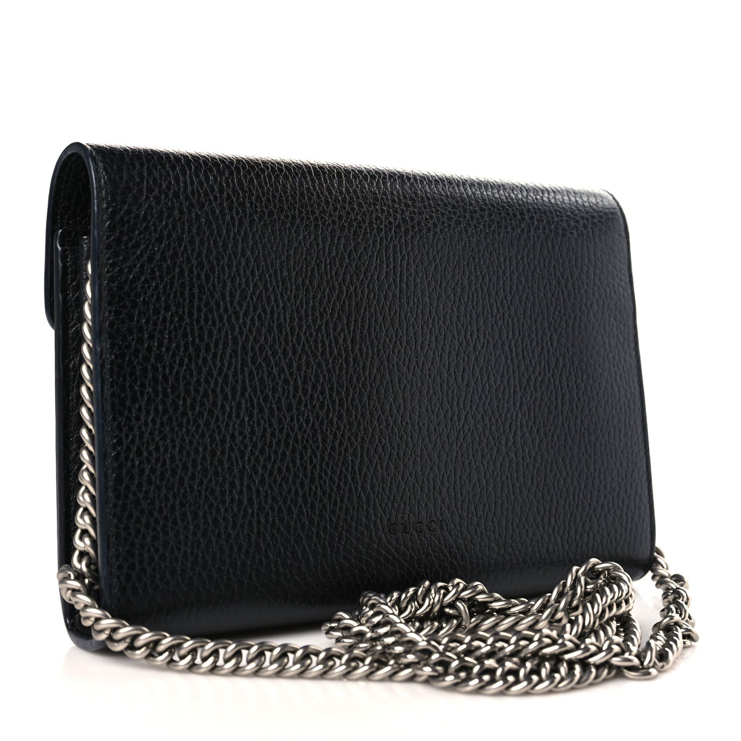 Calfskin Mini Dionysus Chain Wallet Black