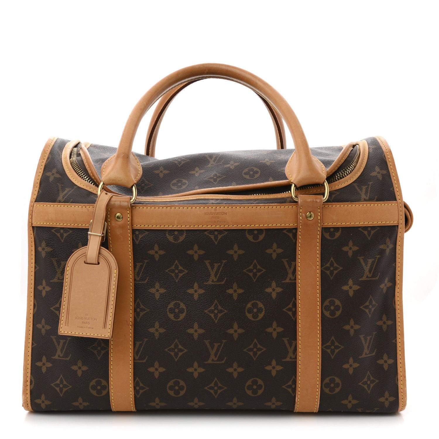 LOUIS VUITTON ルイ ヴィトンSac chien (ドックバック） Louis Vuitton Monogram Sac Chien 40 Pet Carrier 1843271 – FASHIONPHILE