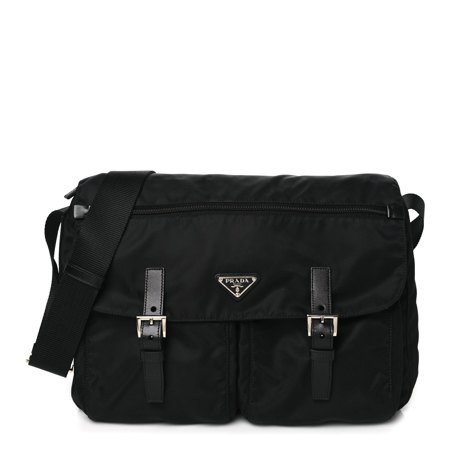 Prada Nylon Vela Sport Messenger Bag Black 1 of 9