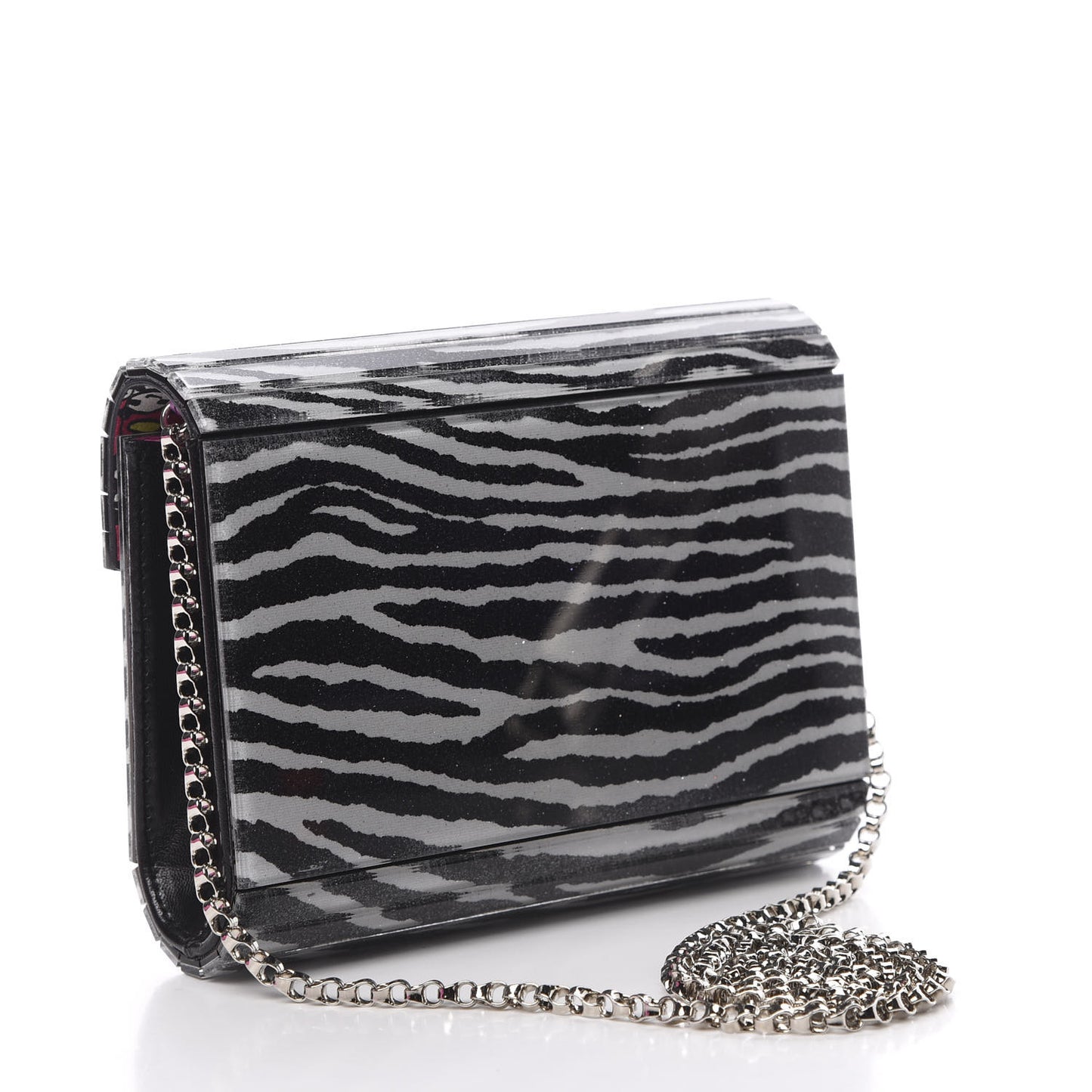 Acrylic Zebra Candy Clutch