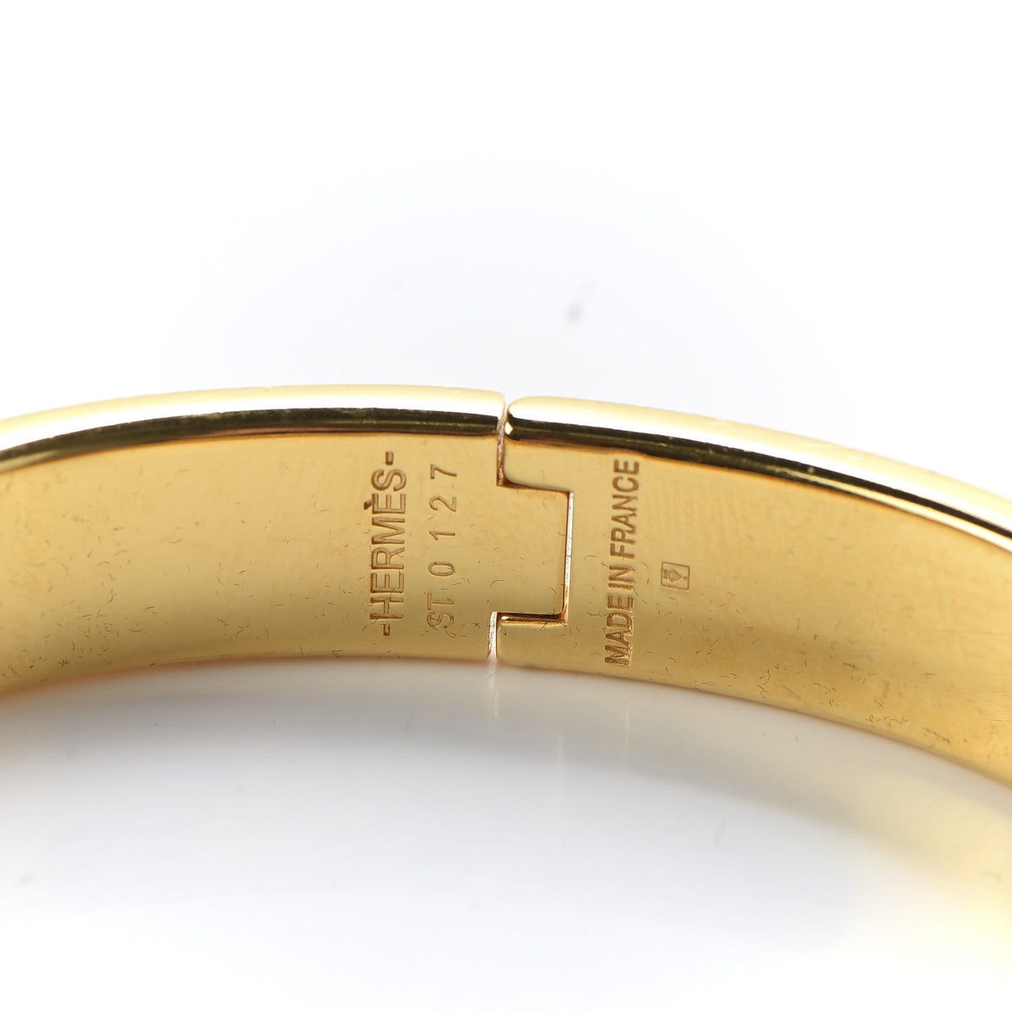 Enamel Narrow Clic Clac H Bracelet PM Black