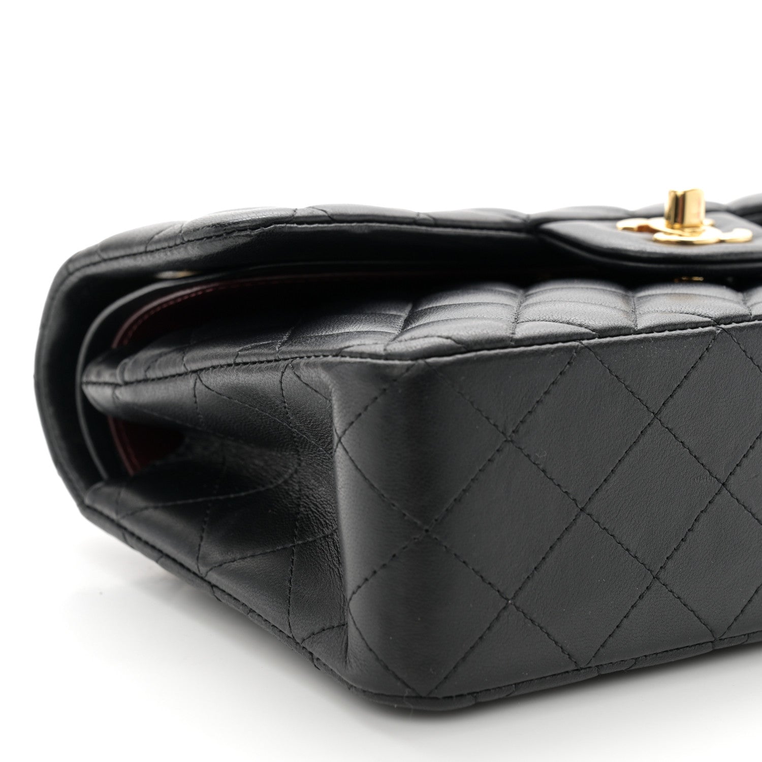 Chanel Lambskin Quilted Small Double Flap Black 9 of 11
