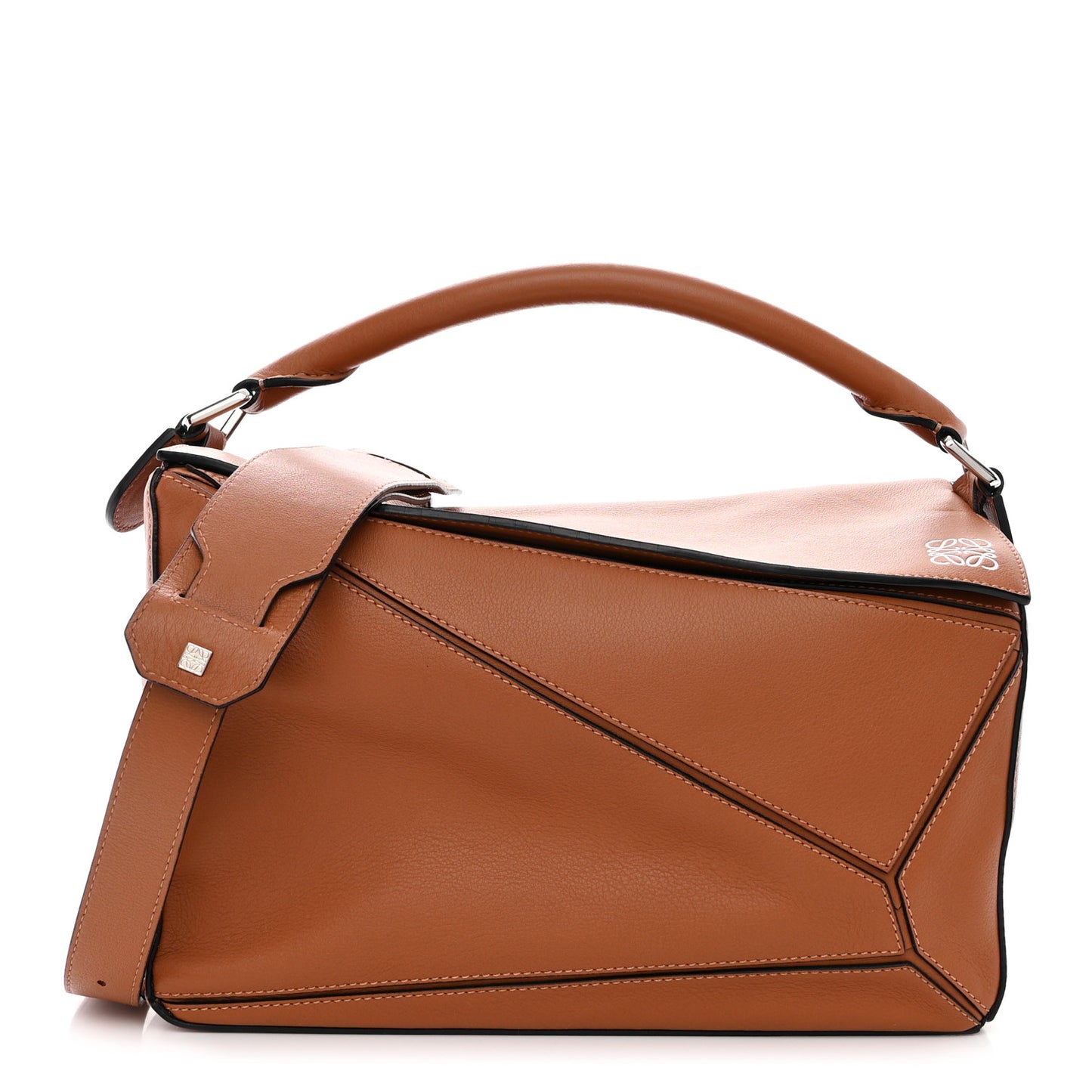 Calfskin Medium Puzzle Bag Tan