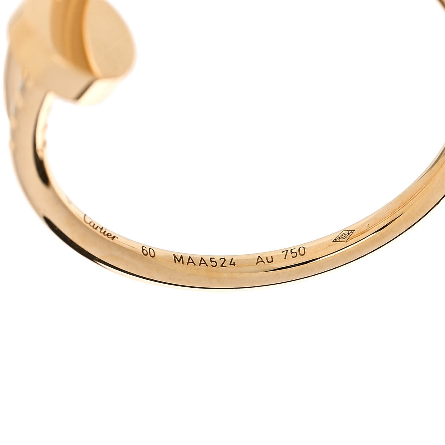 18K Yellow Gold Small Juste Un Clou Ring 60 9