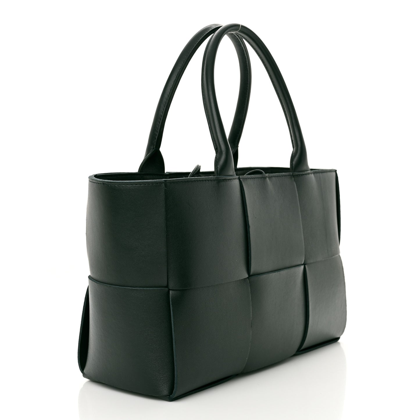 Nappa Maxi Intrecciato Small Arco Tote Inkwell