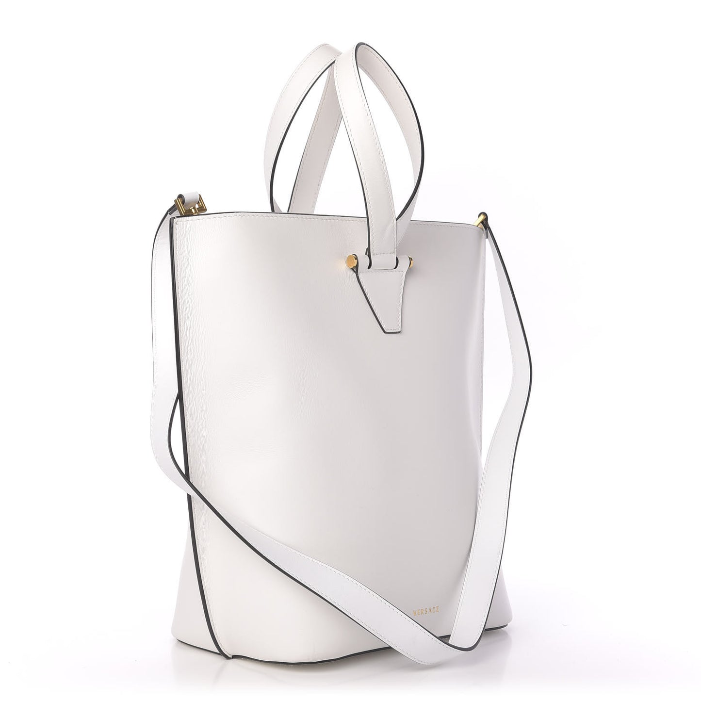 Vitello Large Virtus Bucket Bag Optical White