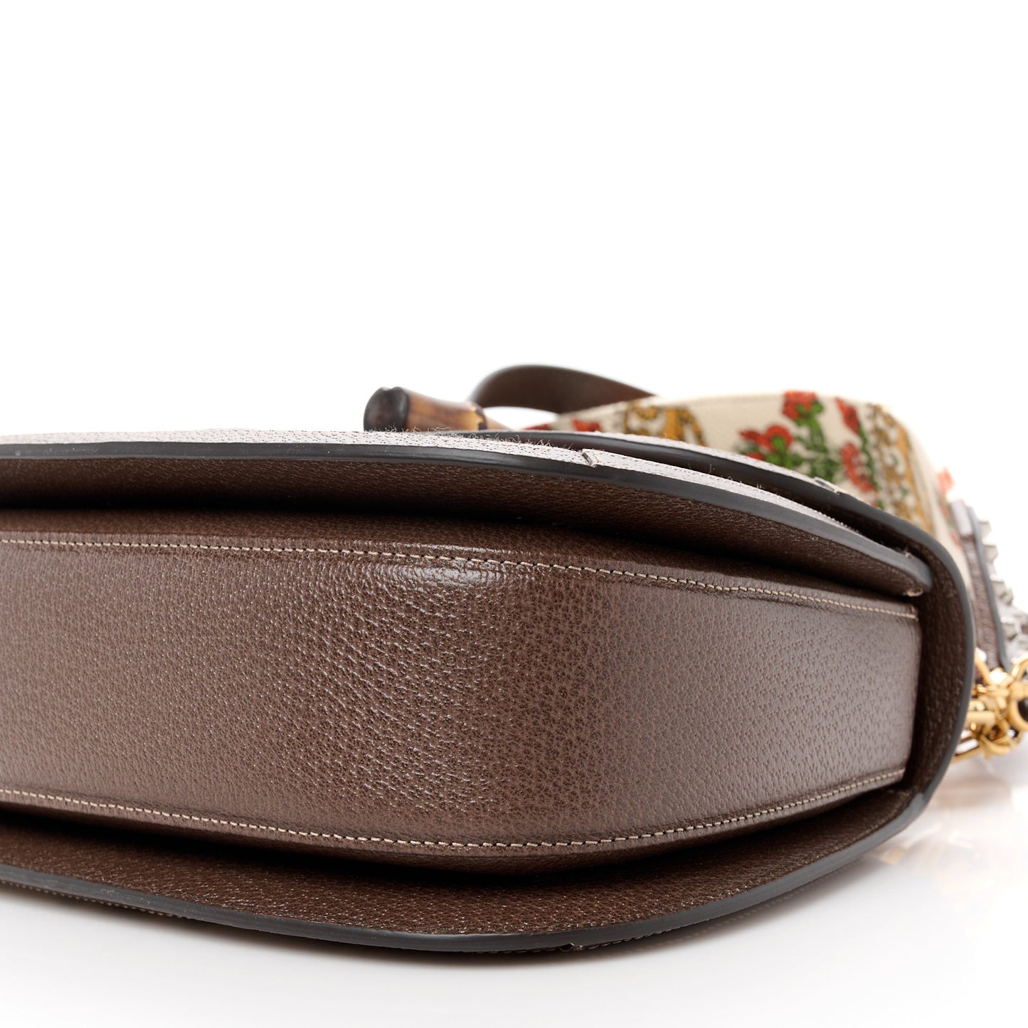 Canvas Calfskin 100 Centennial Music Medium Bamboo 1947 Top Handle Bag Multicolor
