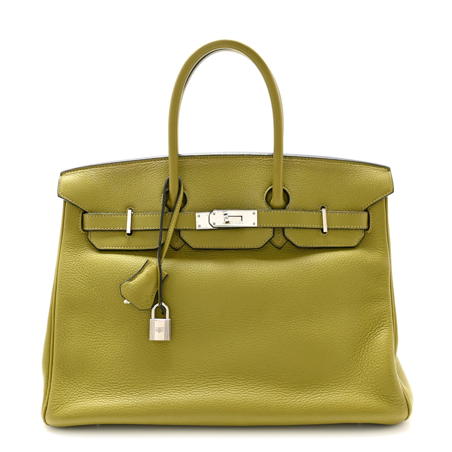 Taurillon Clemence Birkin 35 Vert Chartreuse