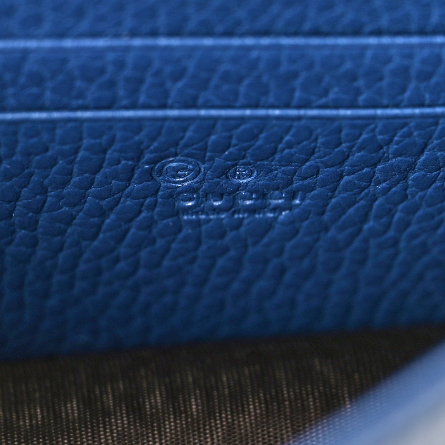 Dollar Calfskin Interlocking G Chain Wallet Caspian