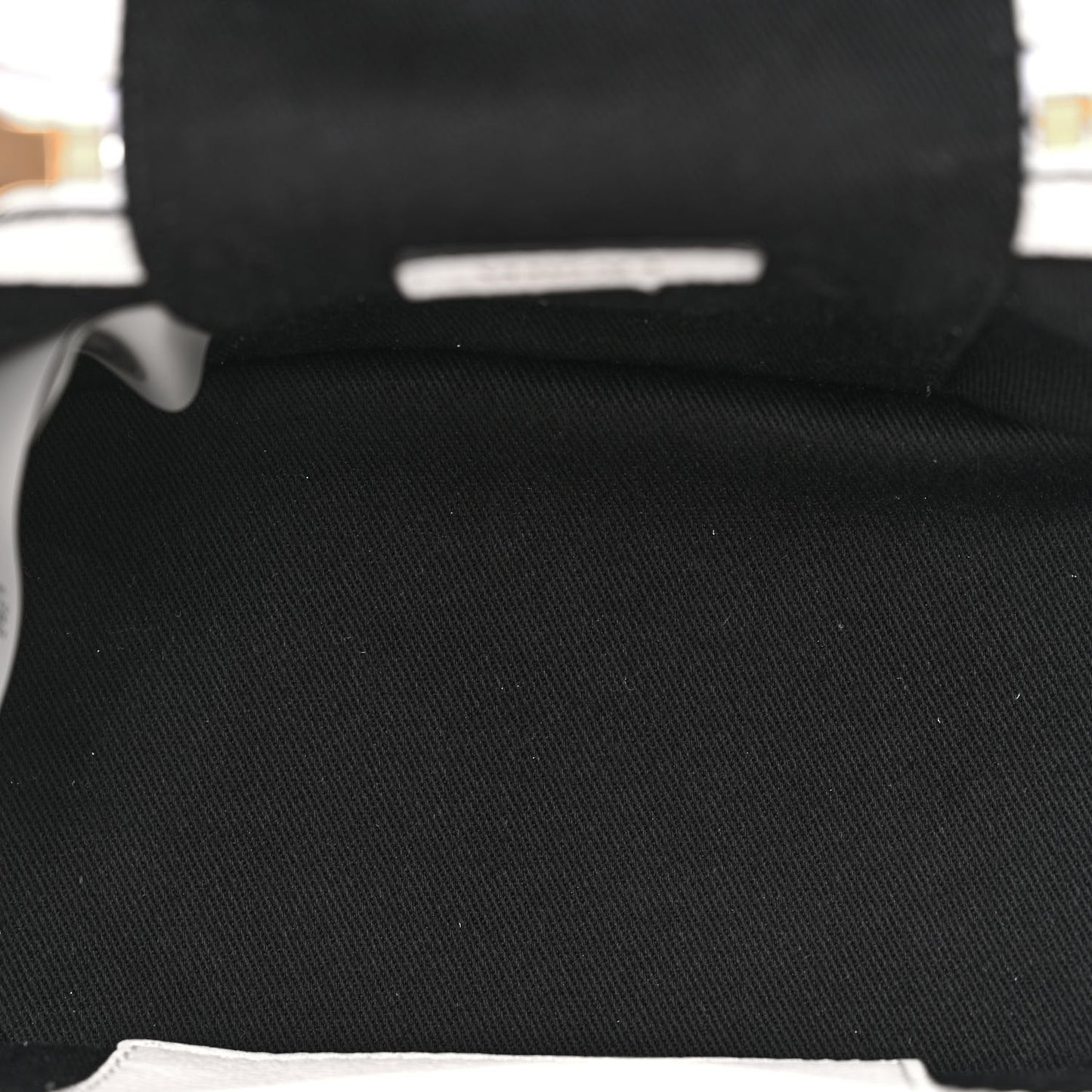 Grained Calfskin Medusa Vanity Case Optical White