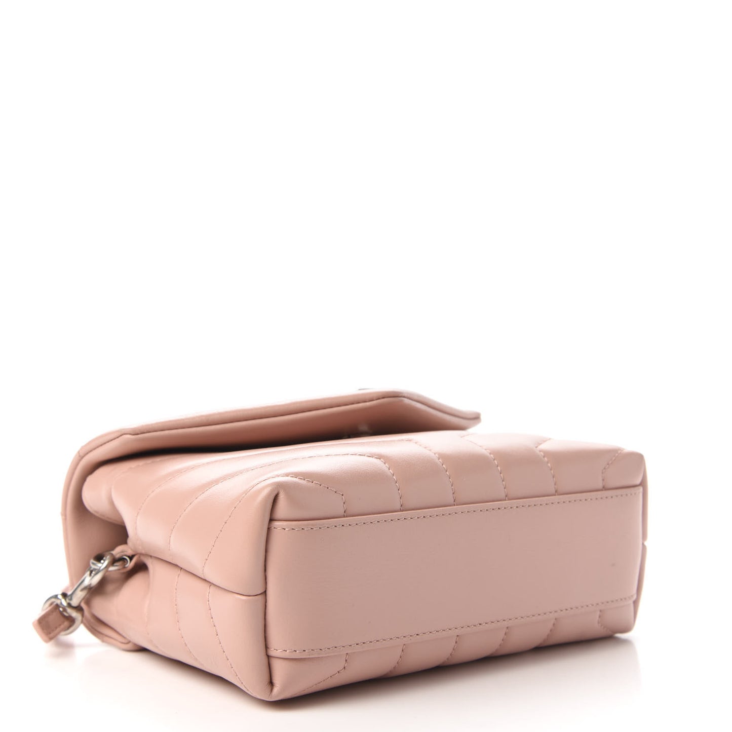 Calfskin Y Quilted Monogram Toy Loulou Crossbody Bag Pale Pink