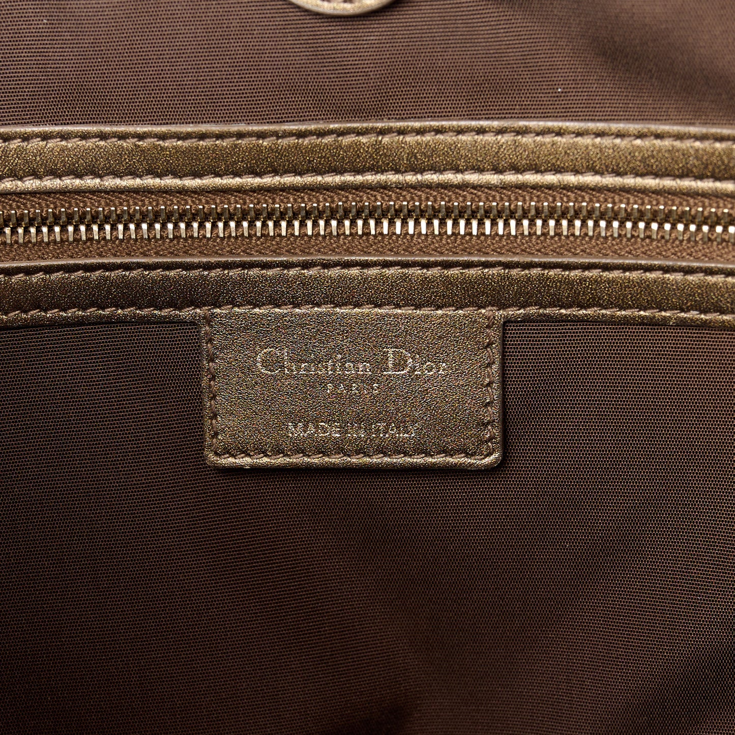 Coated Canvas Cannage Medium Panarea Tote Bronze