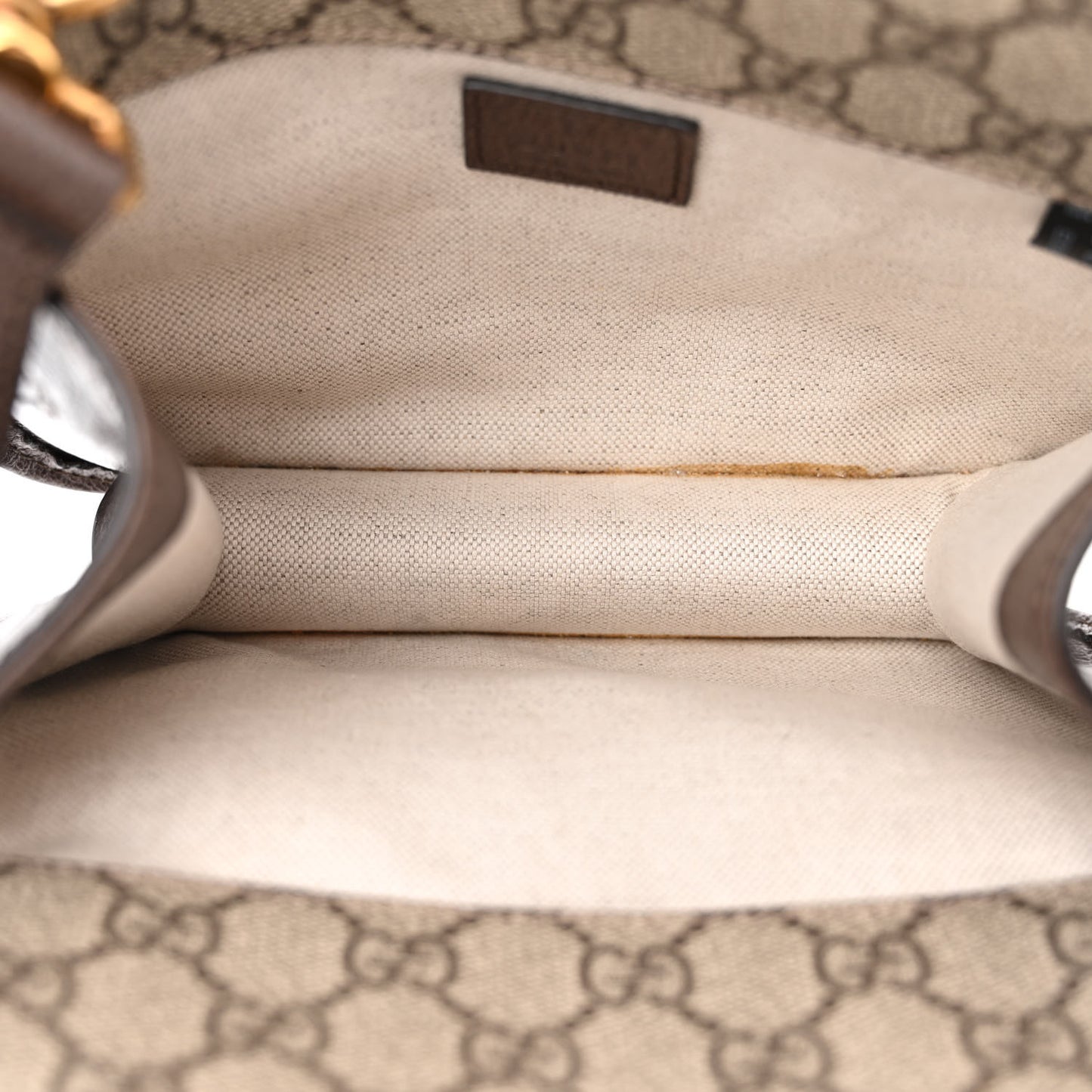 GG Supreme Monogram Web Small Neo Vintage Double Flap Messenger Bag Beige New Acero