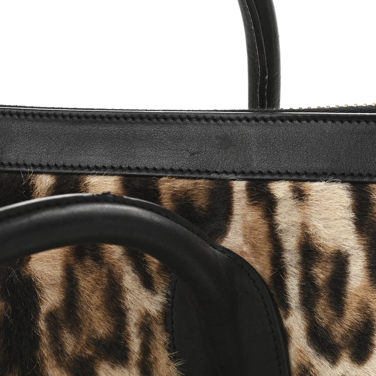 Pony Hair Large Souple Sac De Jour Black