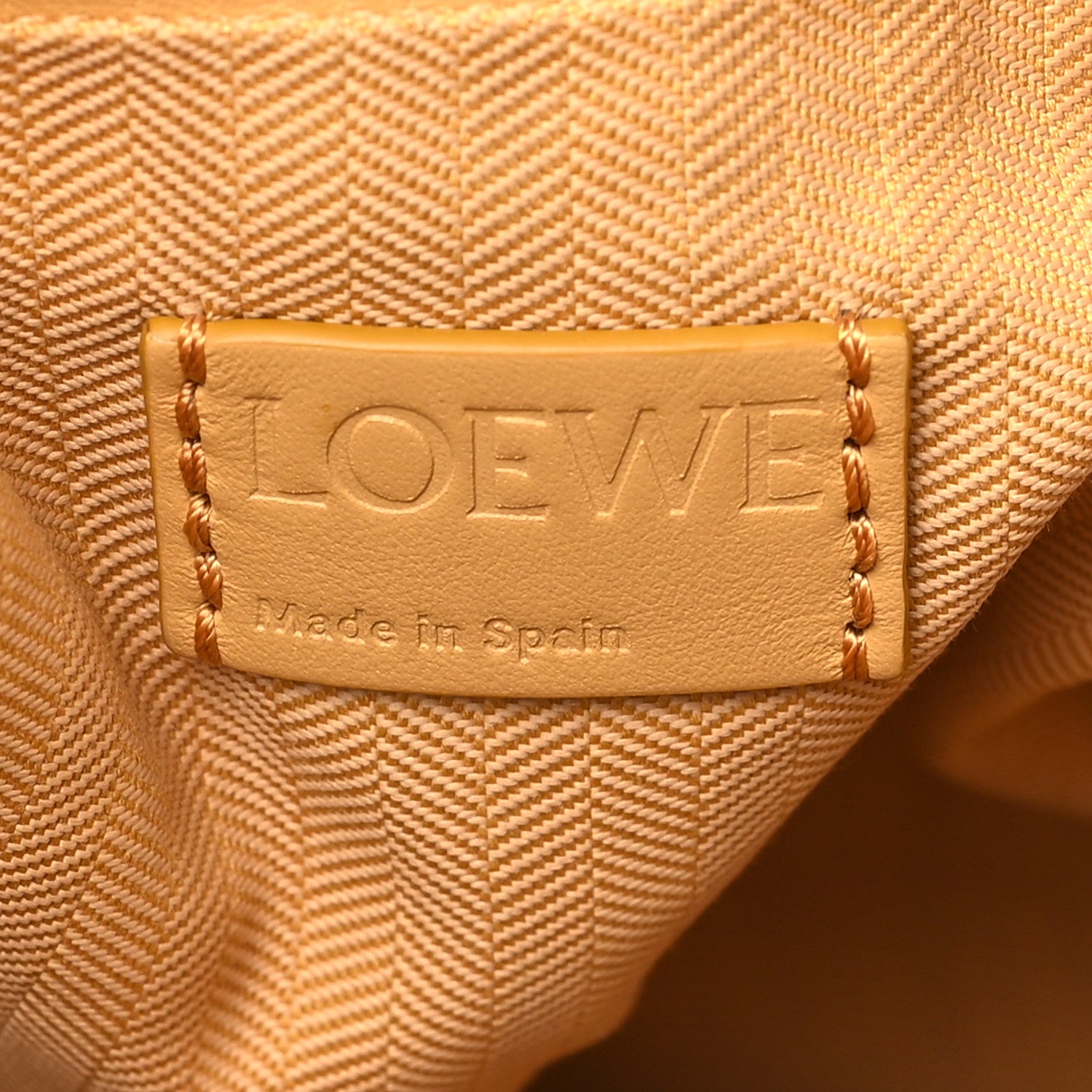 Loewe Calfskin Flamenco Puffer Knot Bag Camel 6 of 10