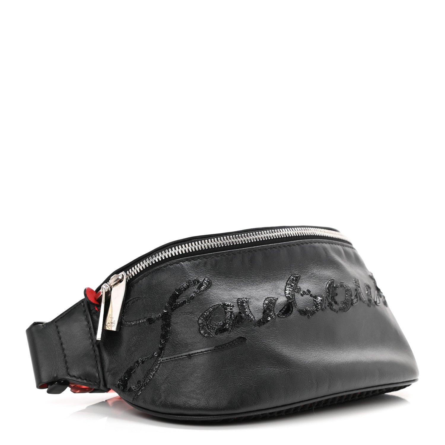 Christian Louboutin Calfskin Marie Jane Belt Bag Black 4 of 9