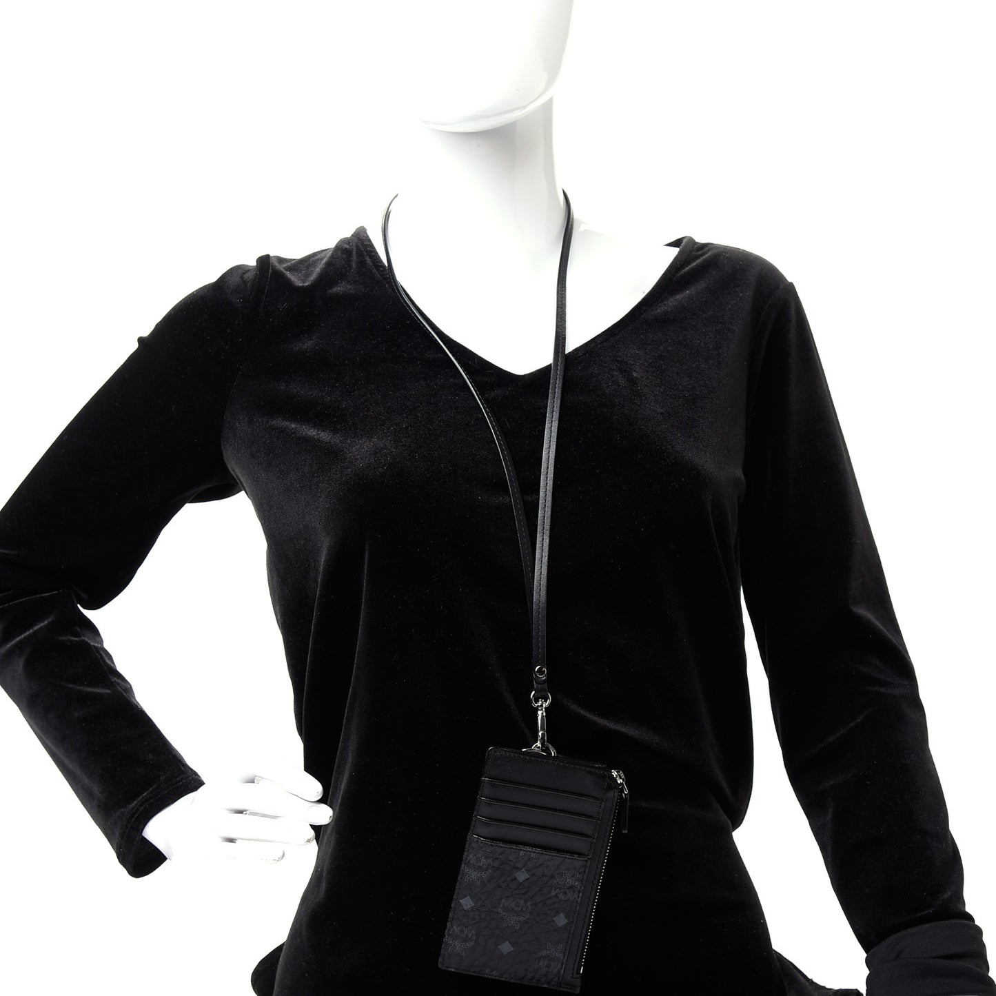 Visetos Lanyard Card Holder Black