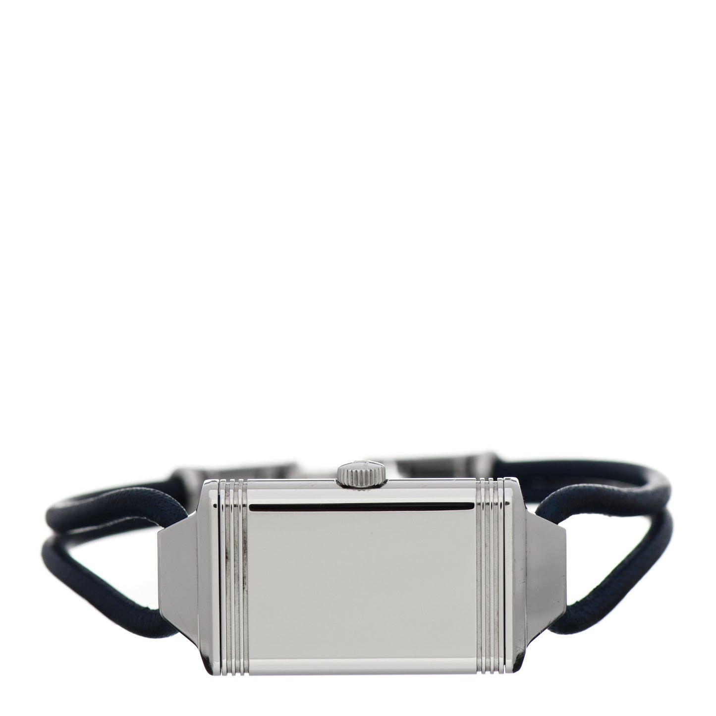 Stainless Steel Calfskin Diamond 16.3mm Reverso One Cordonnet Quartz Watch Blue Q326858J